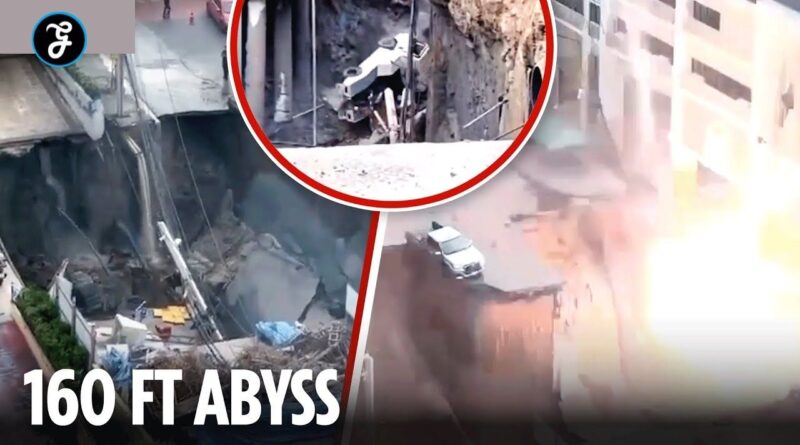 riesiges sinkhole bangkok