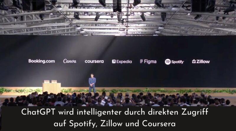 ChatGPT Zugriff auf Spotify, Zillow und Coursera