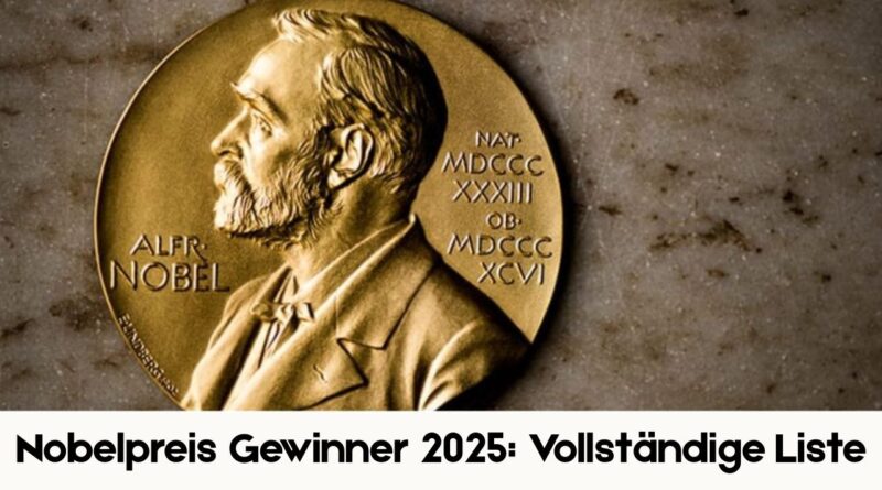 Nobelpreis Gewinner 2025