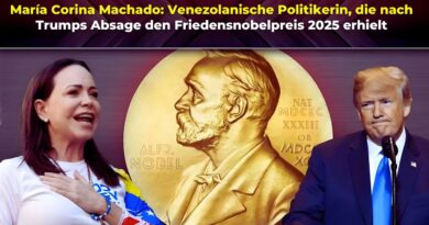 María Corina Machado Friedensnobelpreis 2025