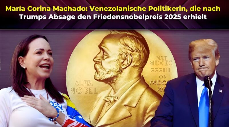 María Corina Machado Friedensnobelpreis 2025