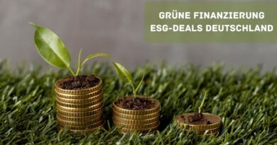 grüne Finanzierung ESG-Deals Deutschland