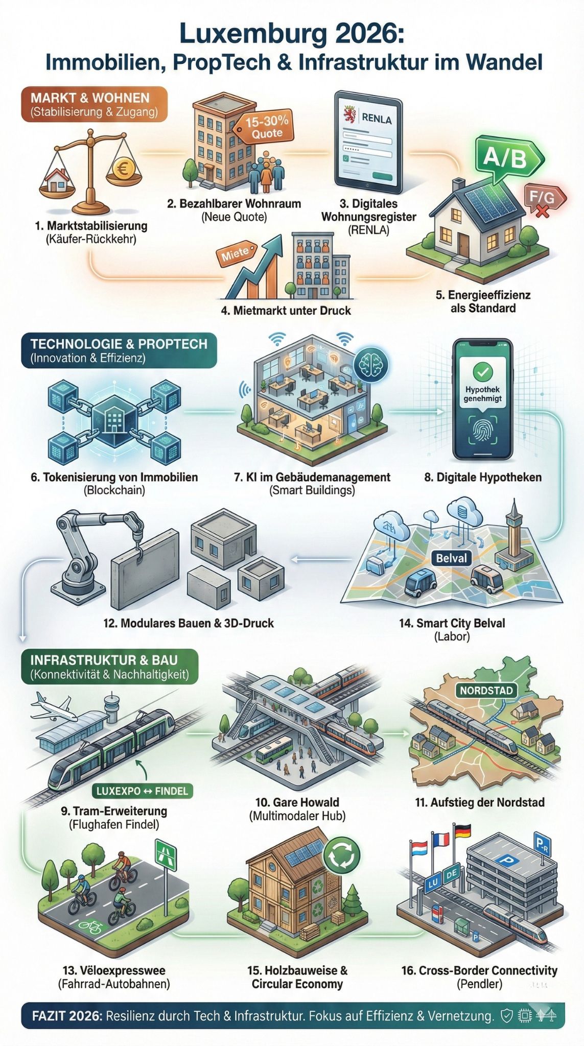 Immobilien-Proptech-Infrastruktur Luxemburg