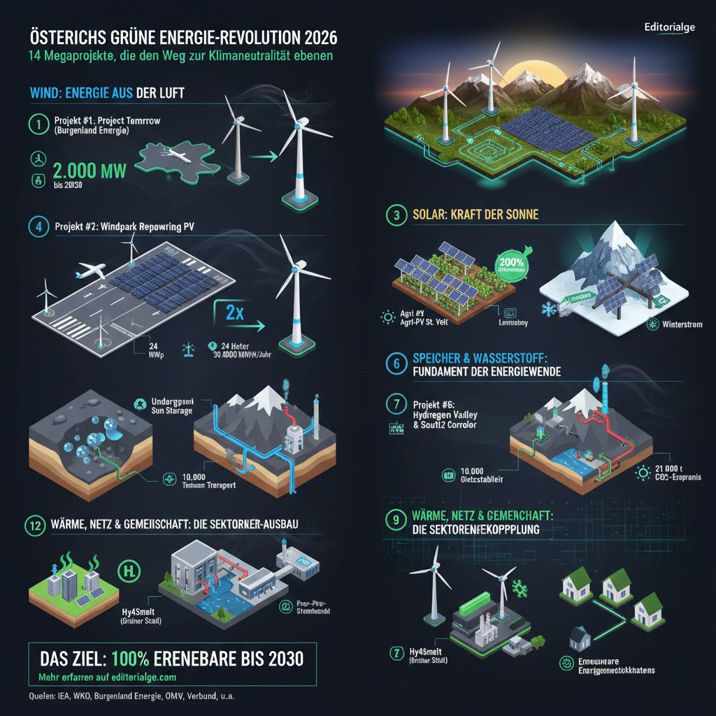 grüne Energieprojekte in Österreich