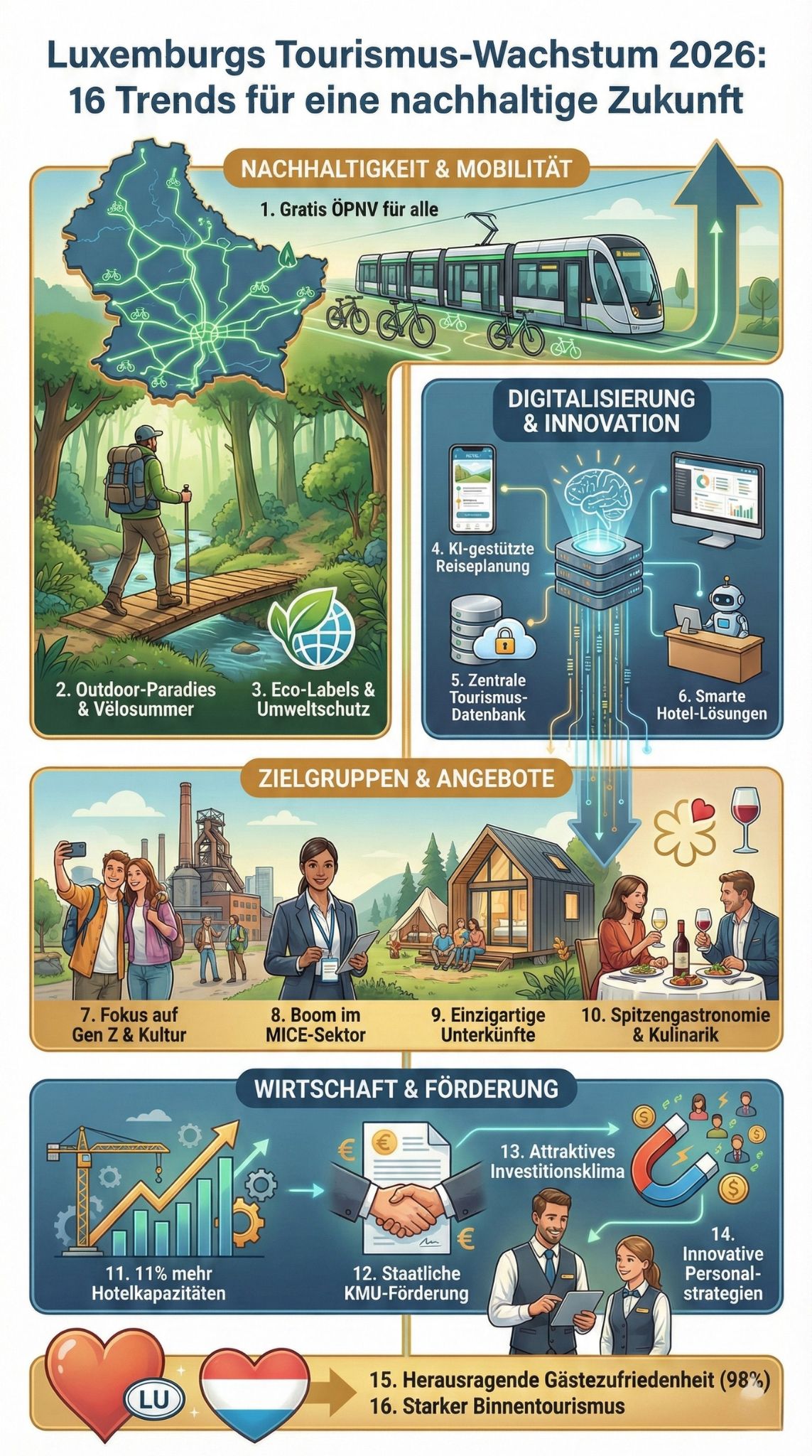 tourismus kultur gastgewerbe wachstum in luxemburg