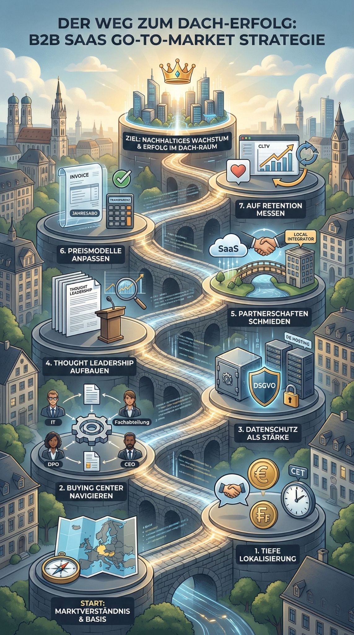 B2B SaaS Go-to-Market Strategie DACH