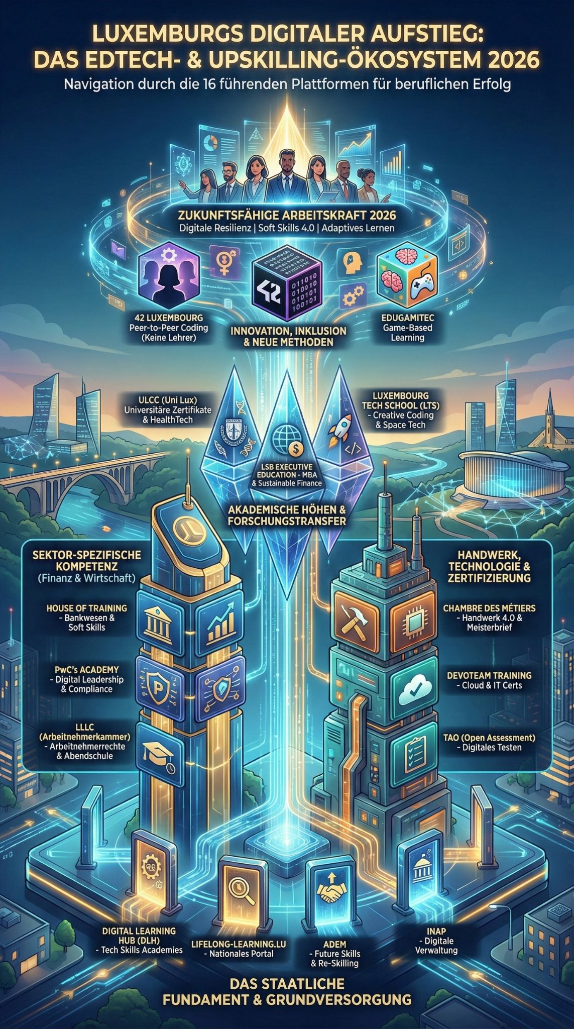 EdTech- und Upskilling-Plattformen in Luxemburg
