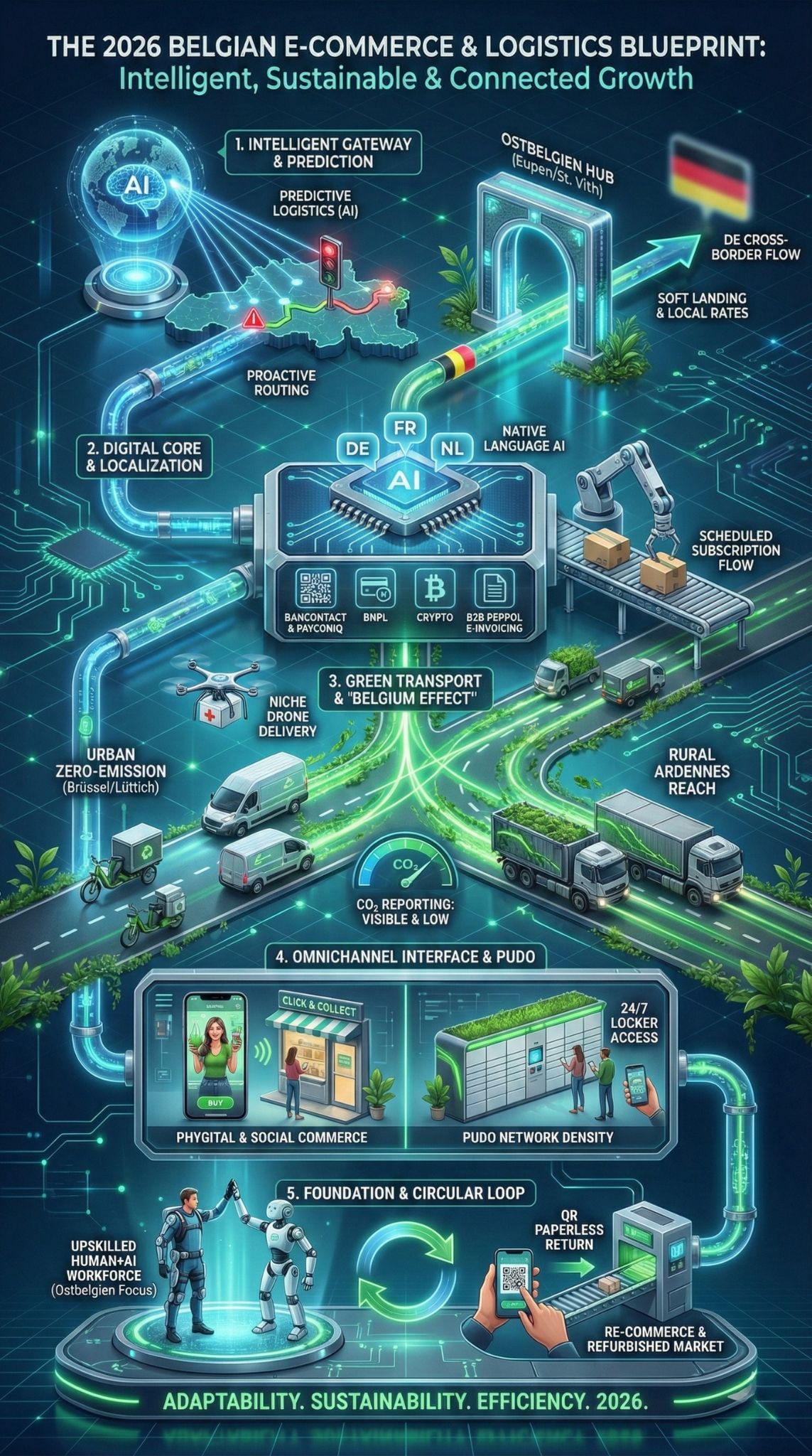 E-Commerce und Logistik Playbooks Belgien