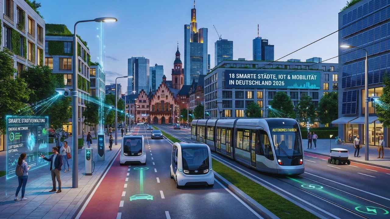 18 Smart Cities, IoT & Mobilität in Deutschland im Jahr 2026