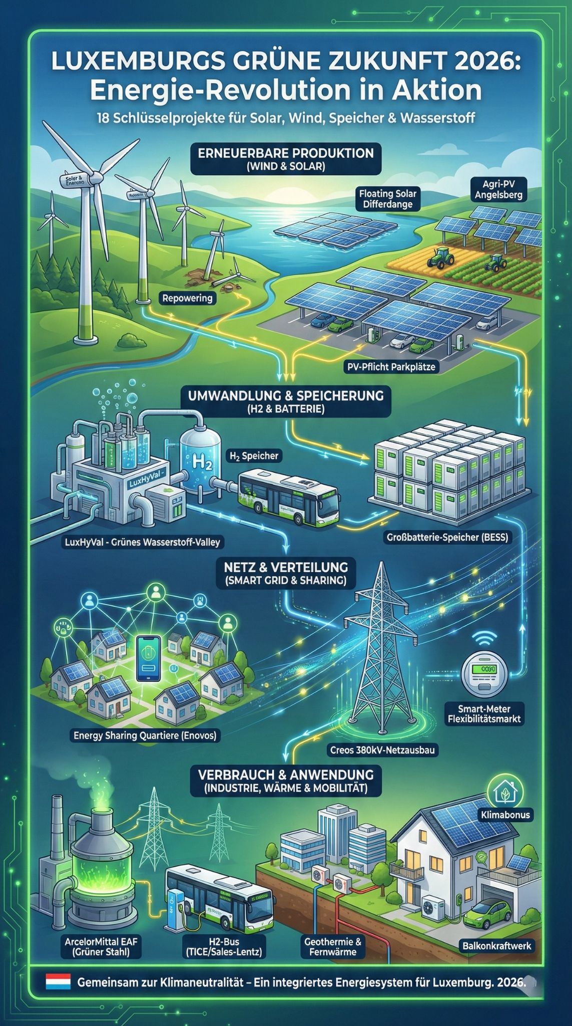 Grüne Energieprojekte Luxemburg