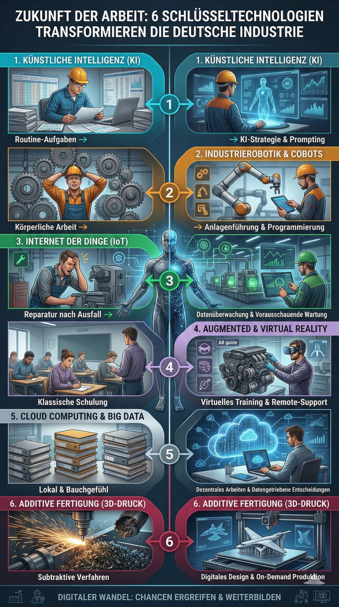 Technologien verändern Arbeitsplätze