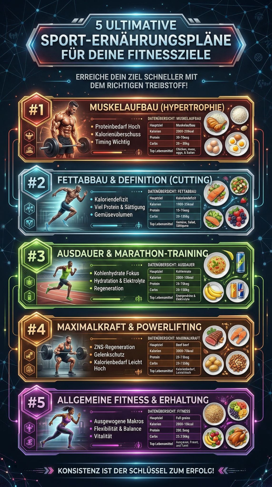 Sport-Ernährungspläne