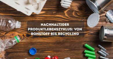 Nachhaltiger Produktlebenszyklus