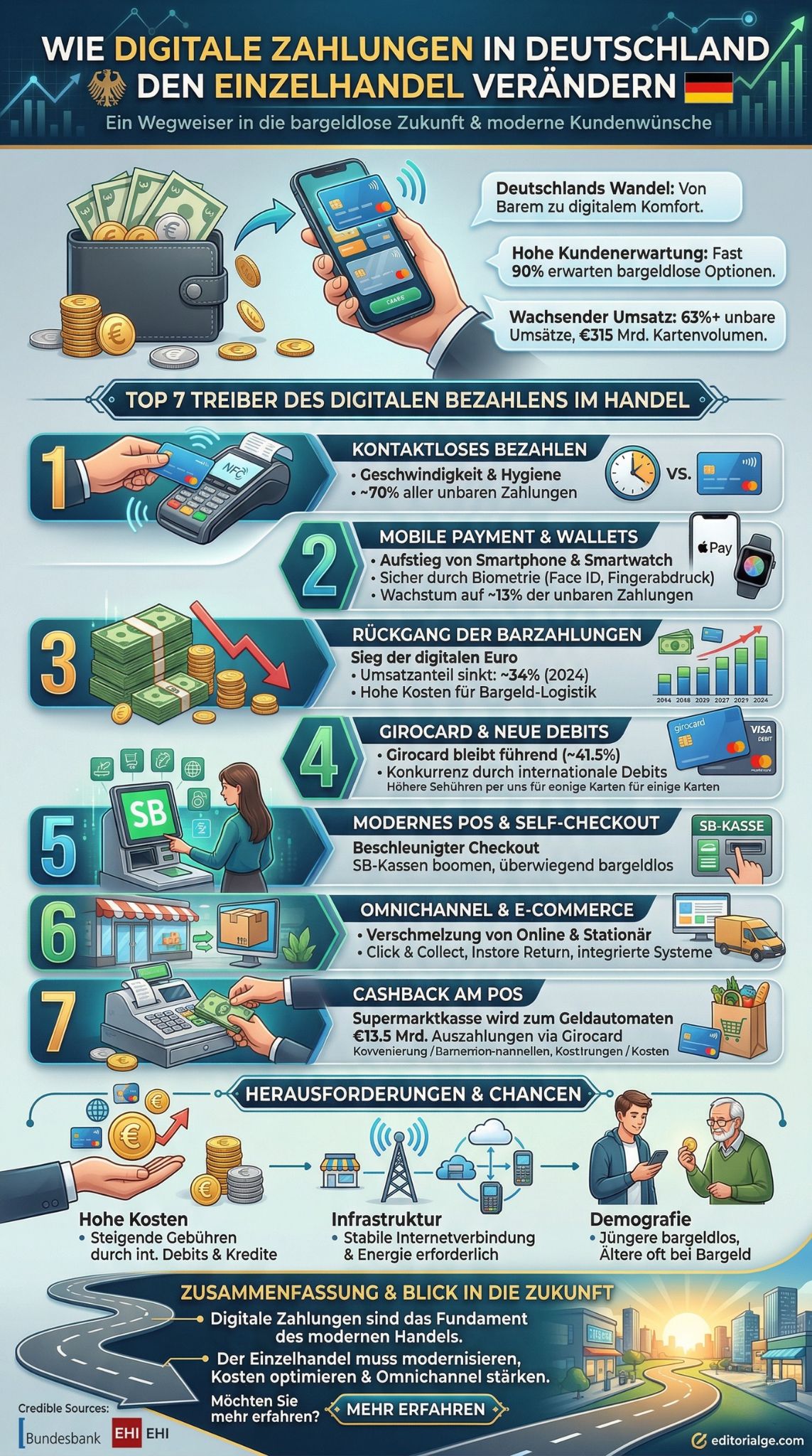 Digitale Zahlungen in Deutschland: Wandel im Handel