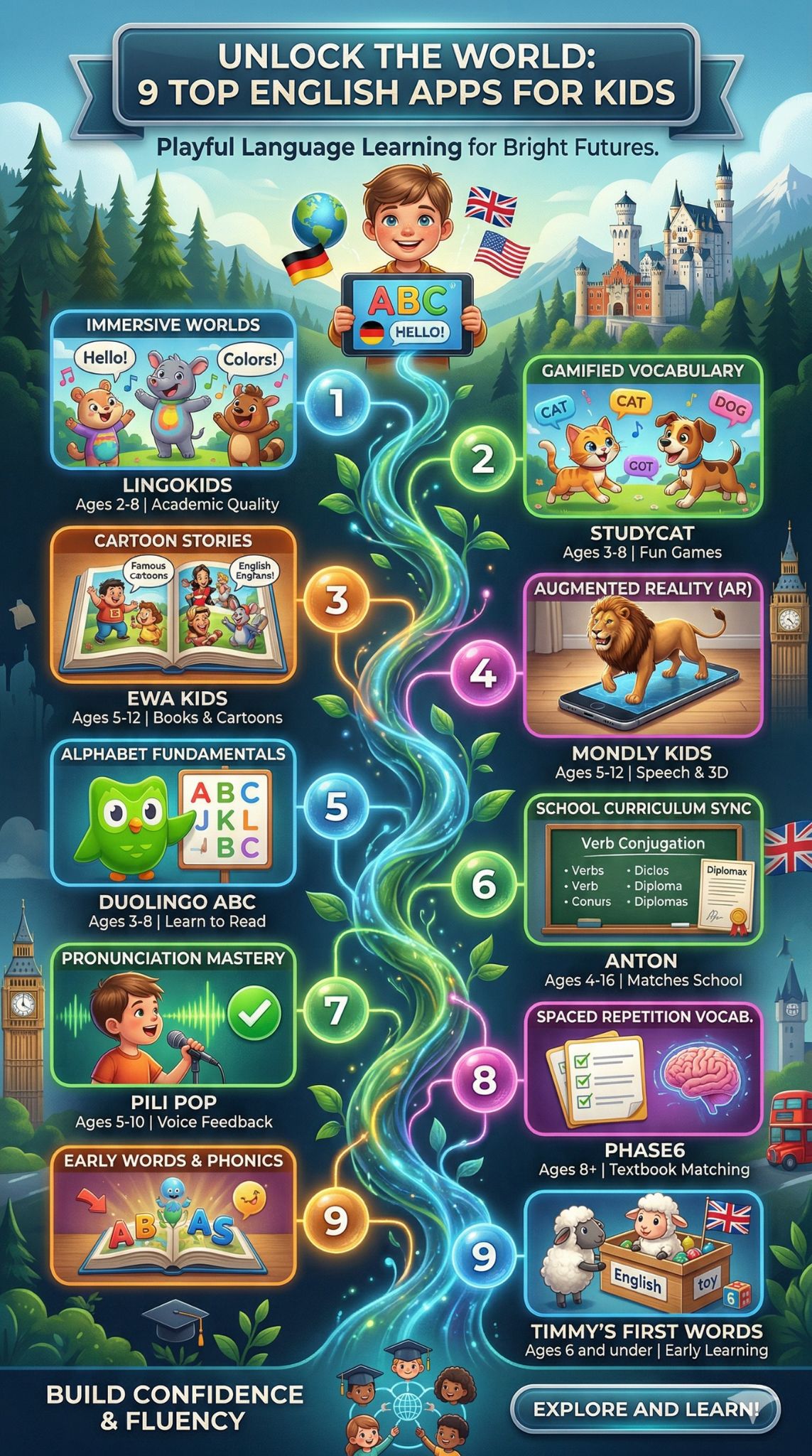 Englisch Lernapps für Kinder