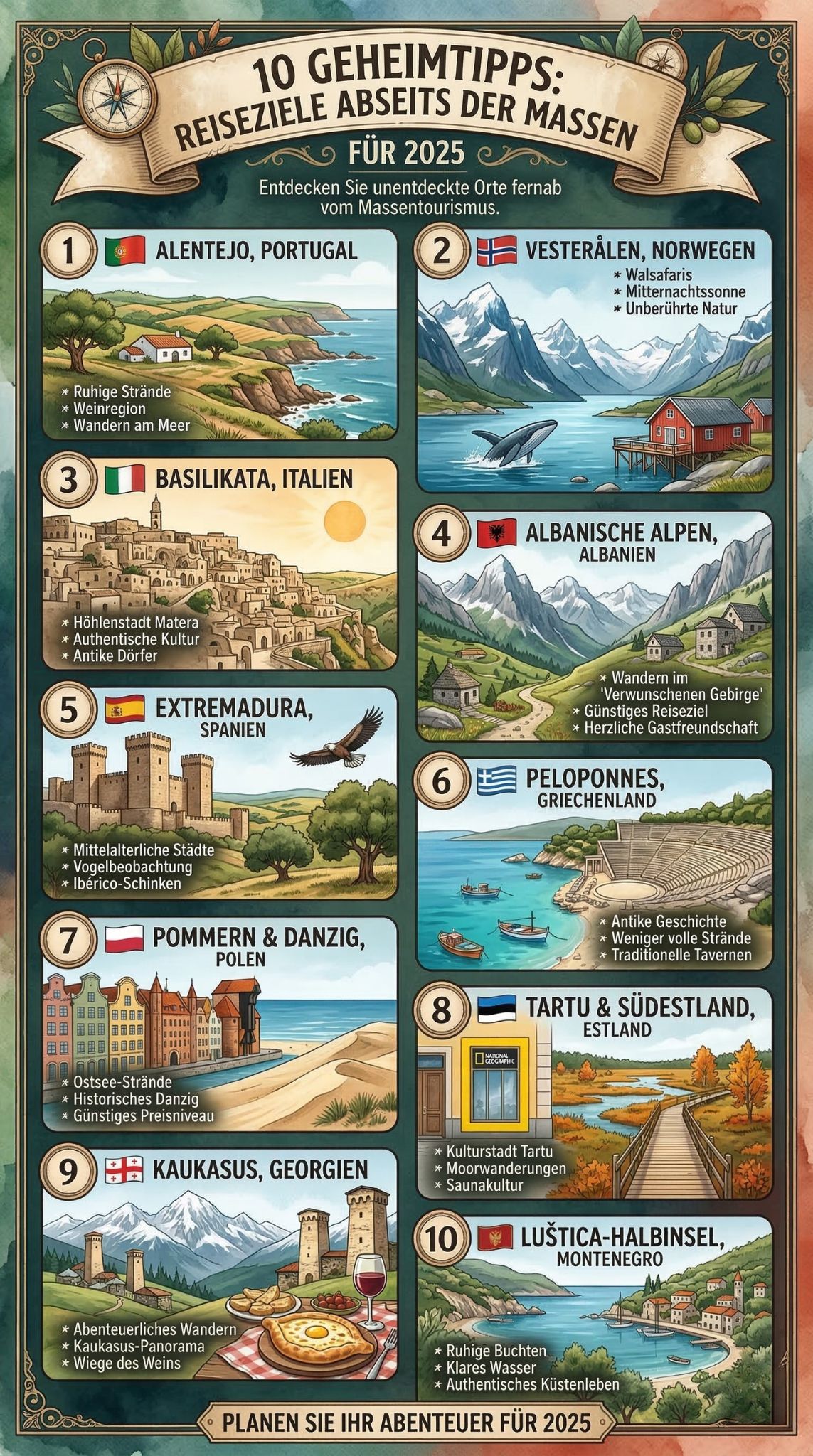 Reiseziele abseits der Massen