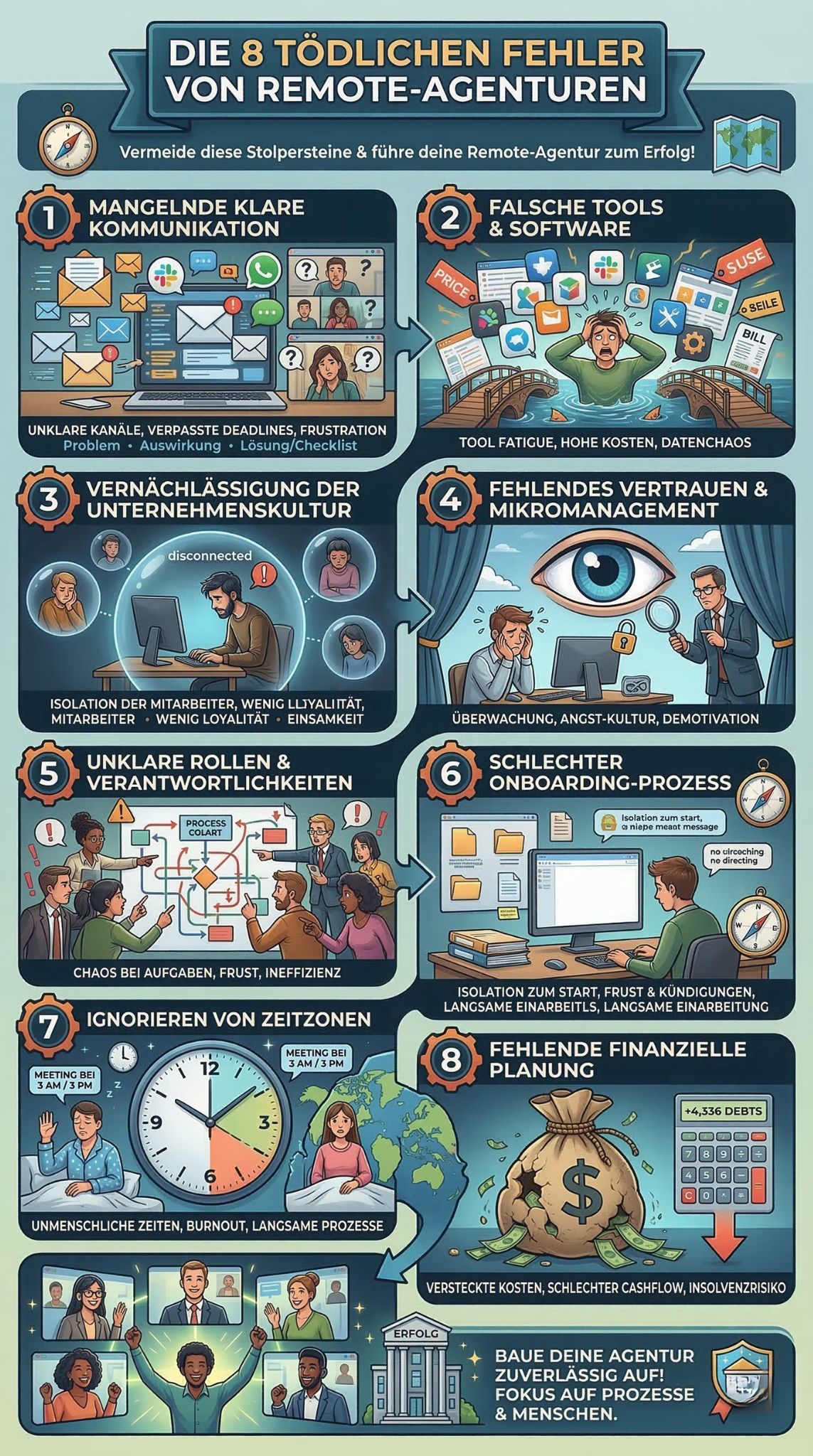 Fehler von Remote Agenturen