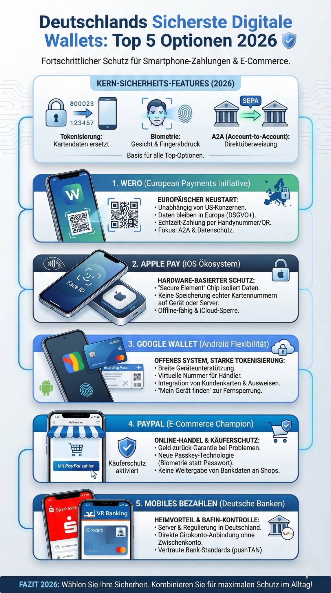 sicherste digitale Wallets