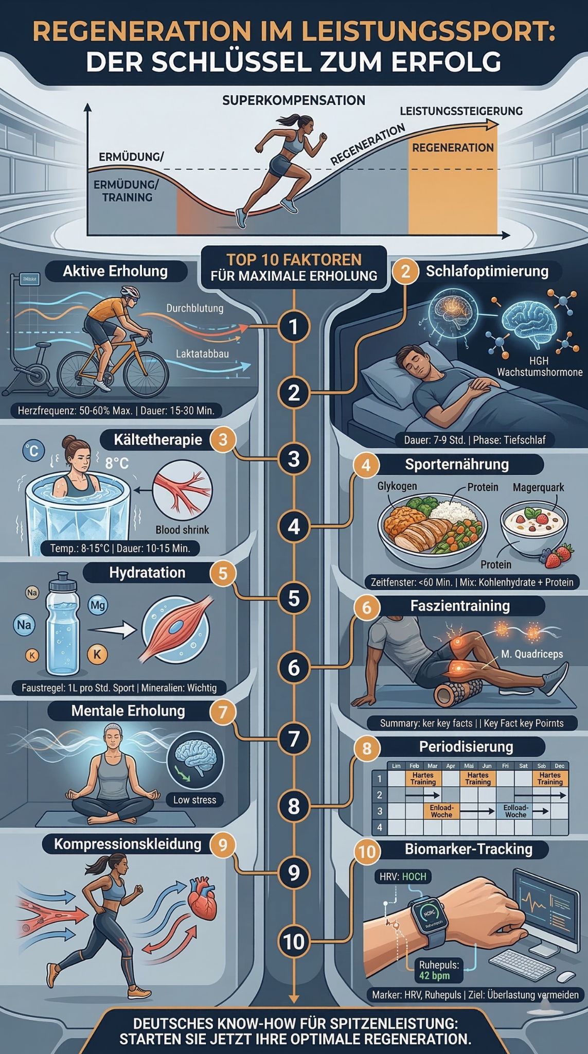 Regeneration im Leistungssport