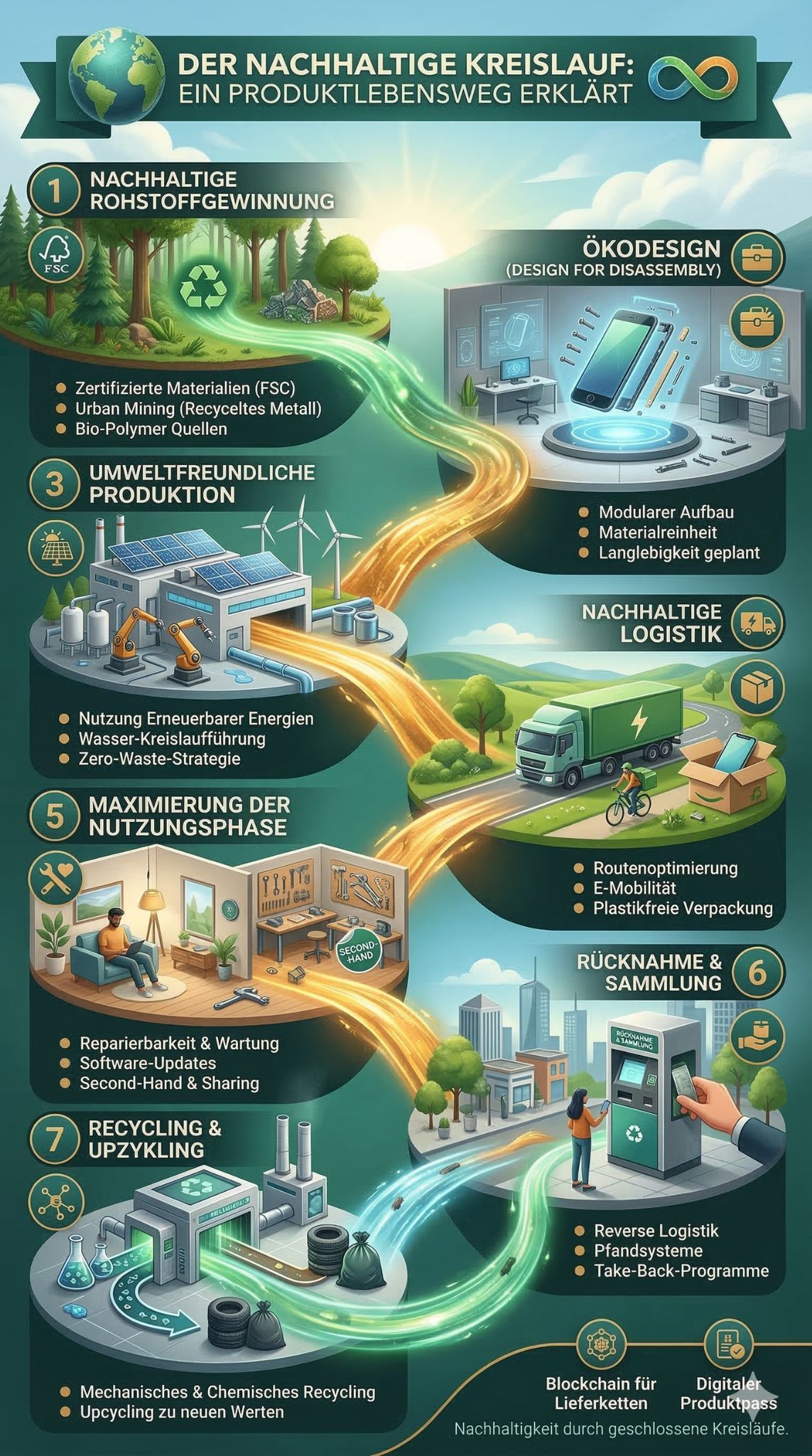 Nachhaltiger Produktlebenszyklus