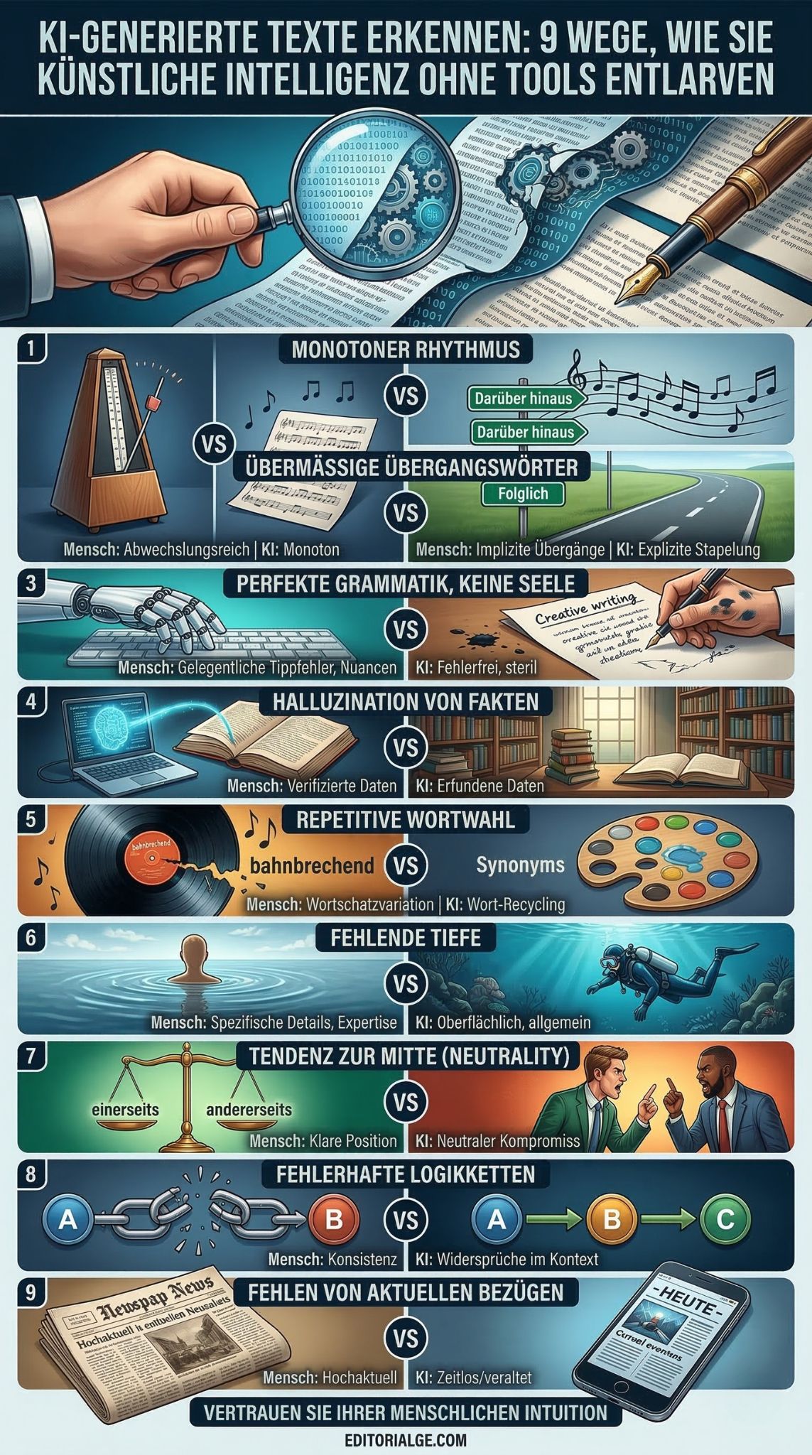 KI-generierte Texte erkennen