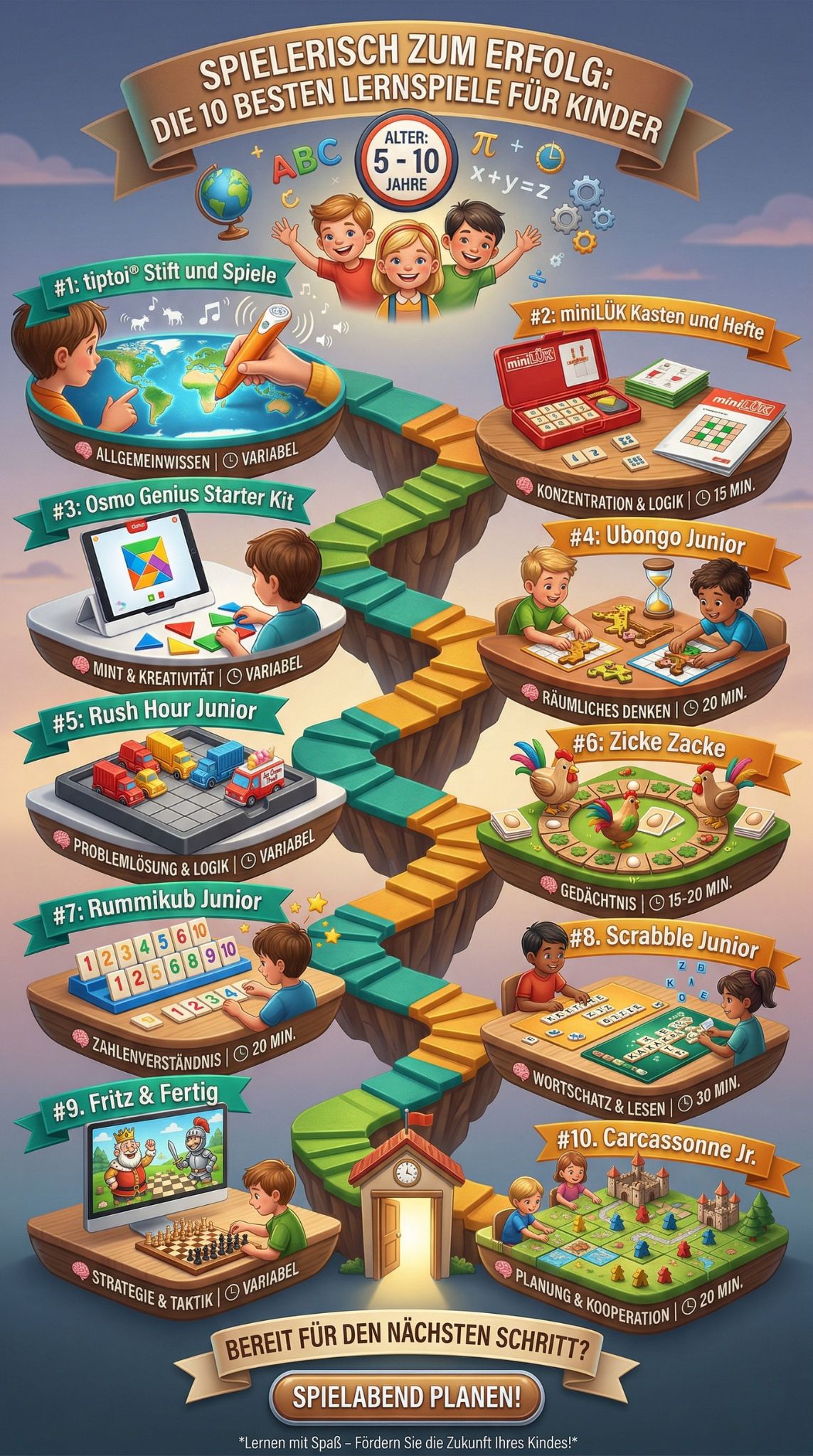 Beste Lernspiele für Kinder