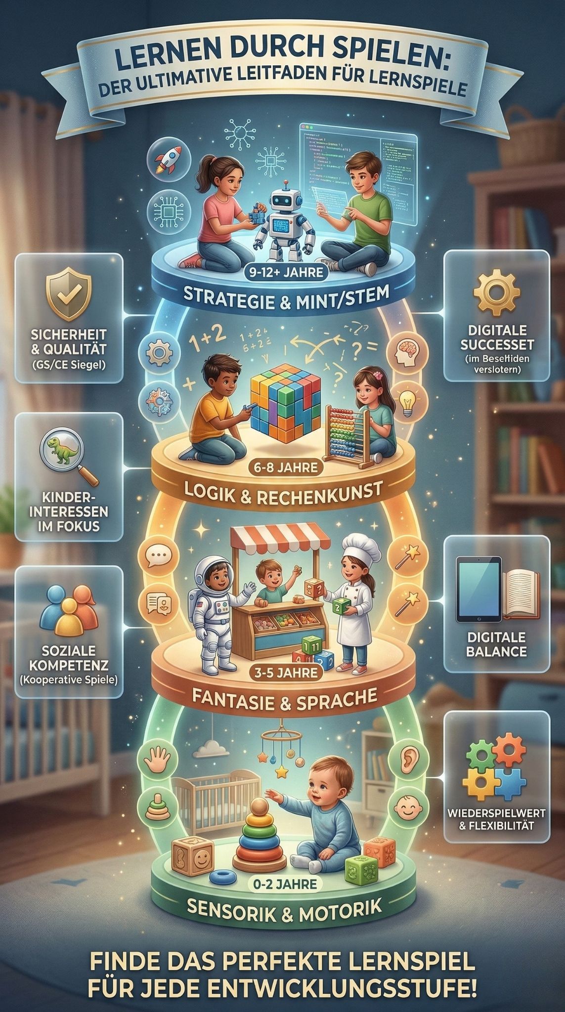 Lernspiele für Kinder auswählen