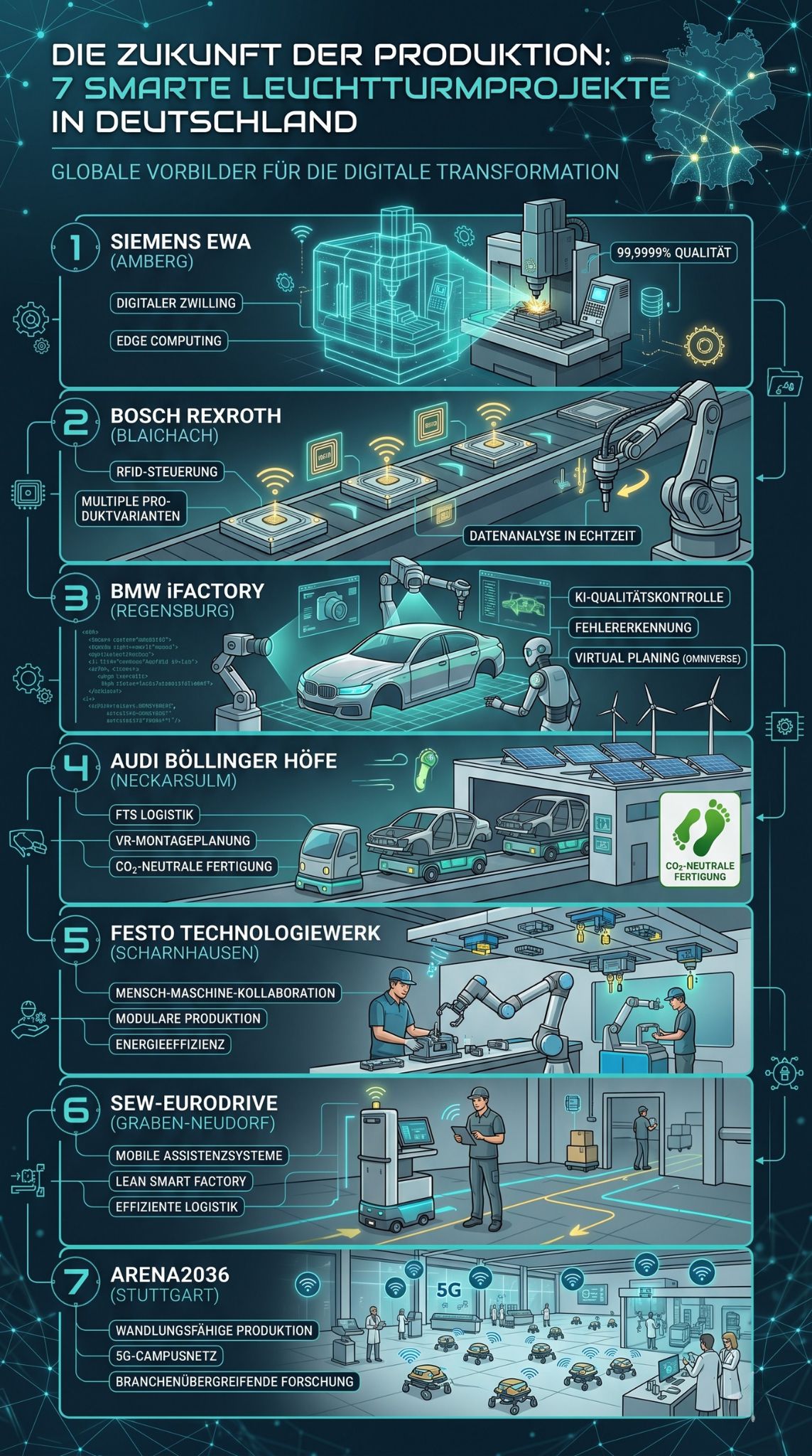 Smart Factory Projekte Deutschland