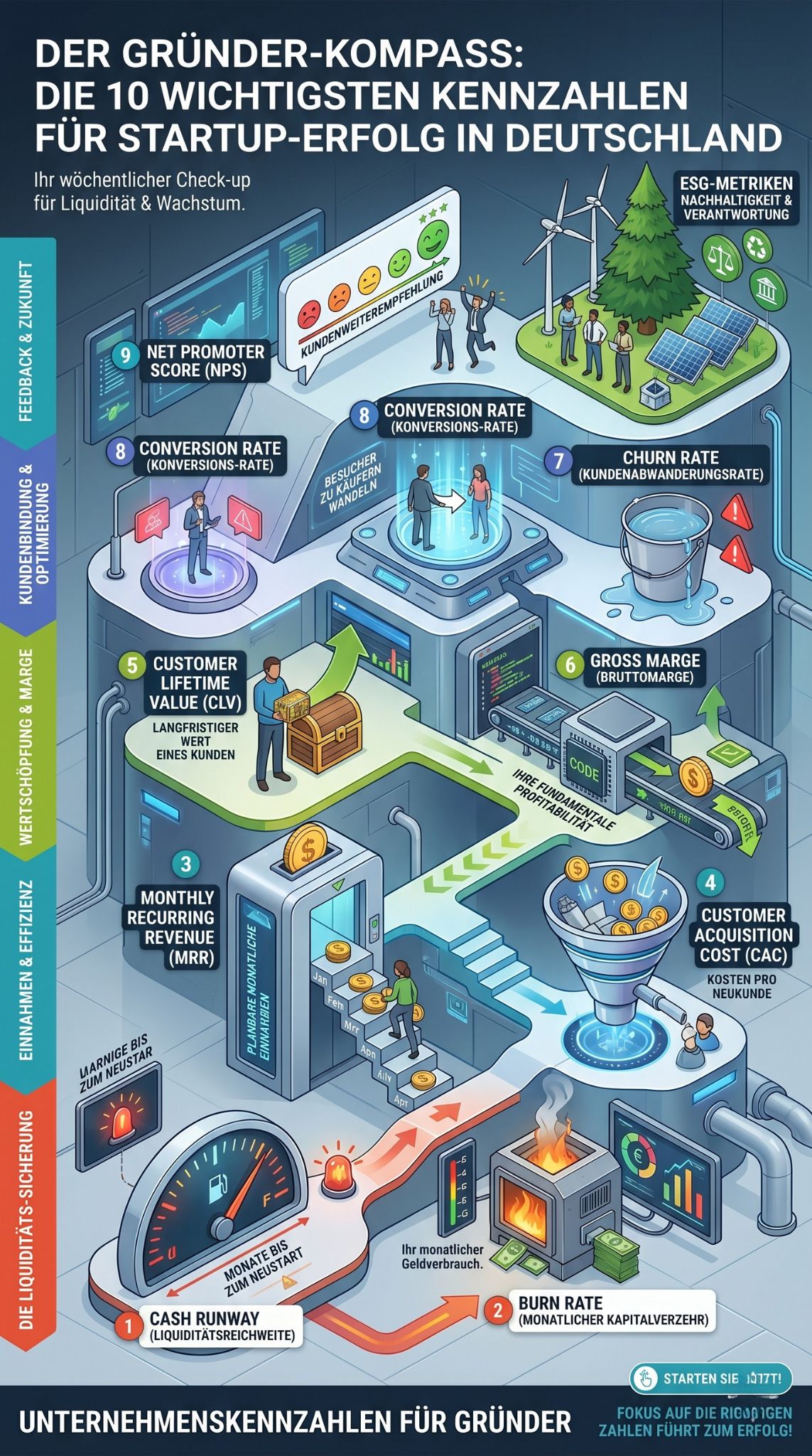 Unternehmenskennzahlen für Gründer