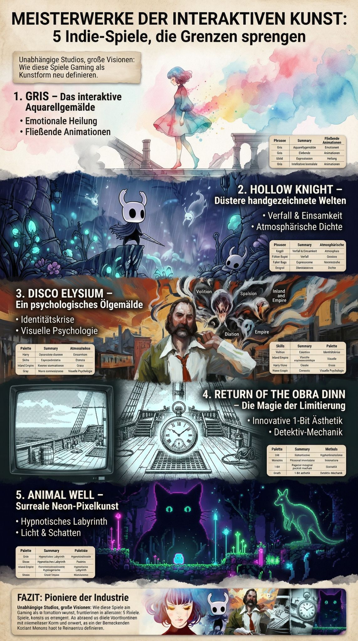 künstlerische Indie-Spiele