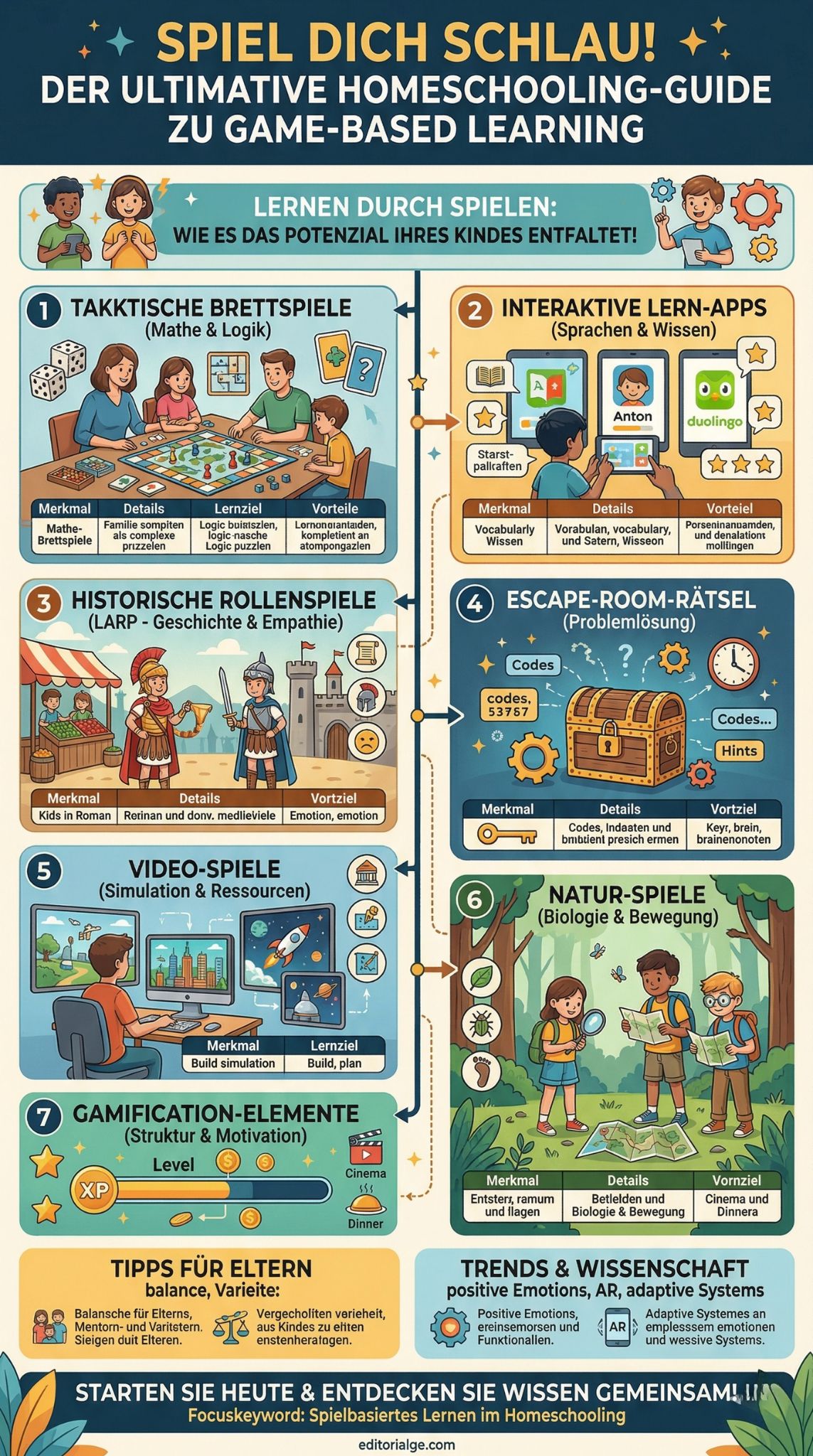 Spielbasiertes Lernen im Homeschooling