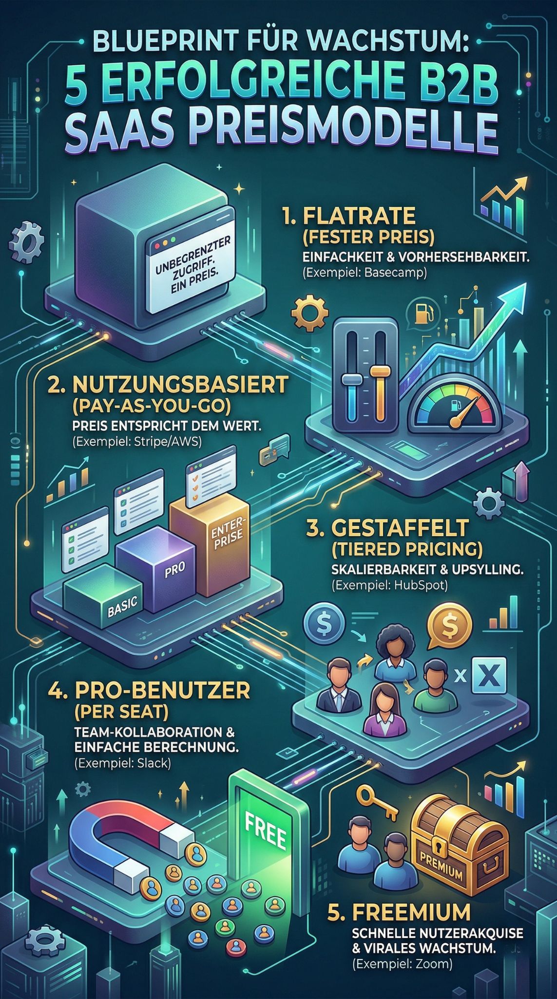 erfolgreiche B2B SaaS Preismodelle