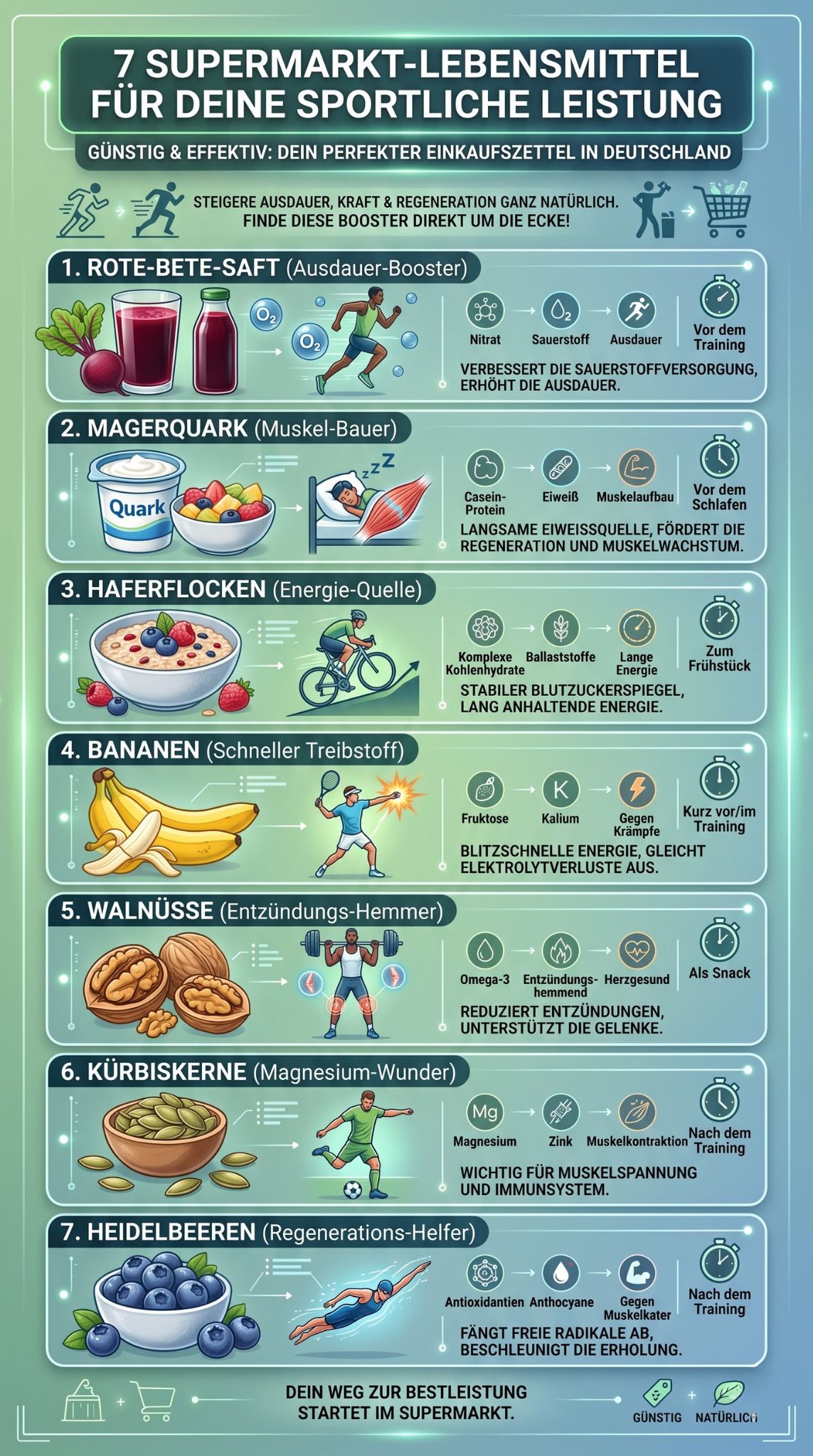 Leistungssteigernde Lebensmittel