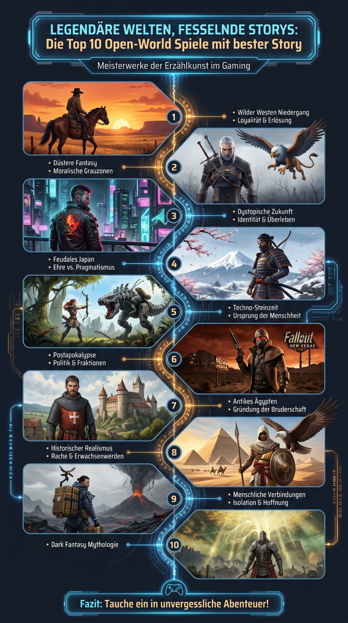 Open-World-Spiele mit bester Story