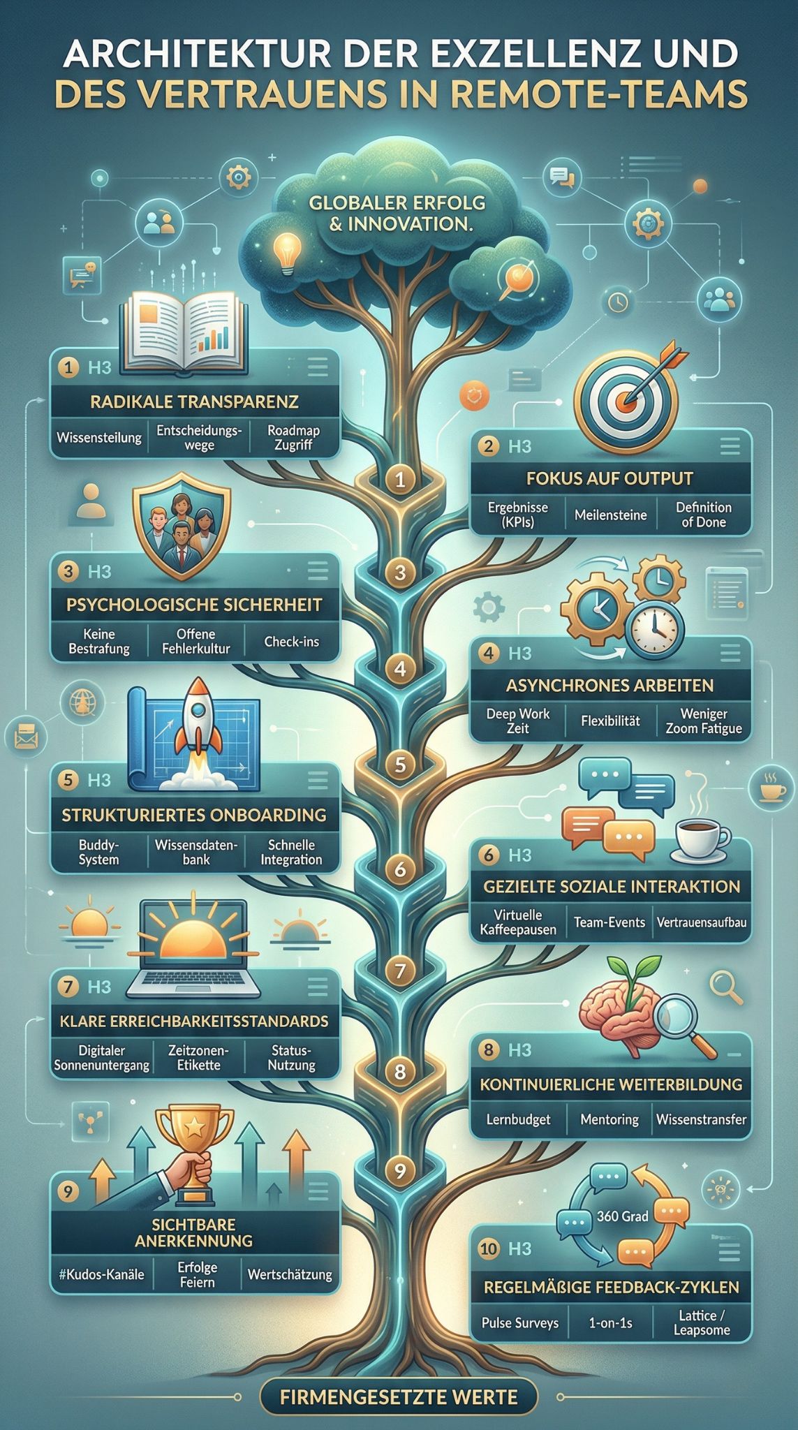 Exzellenz und Vertrauen in Remote-Teams