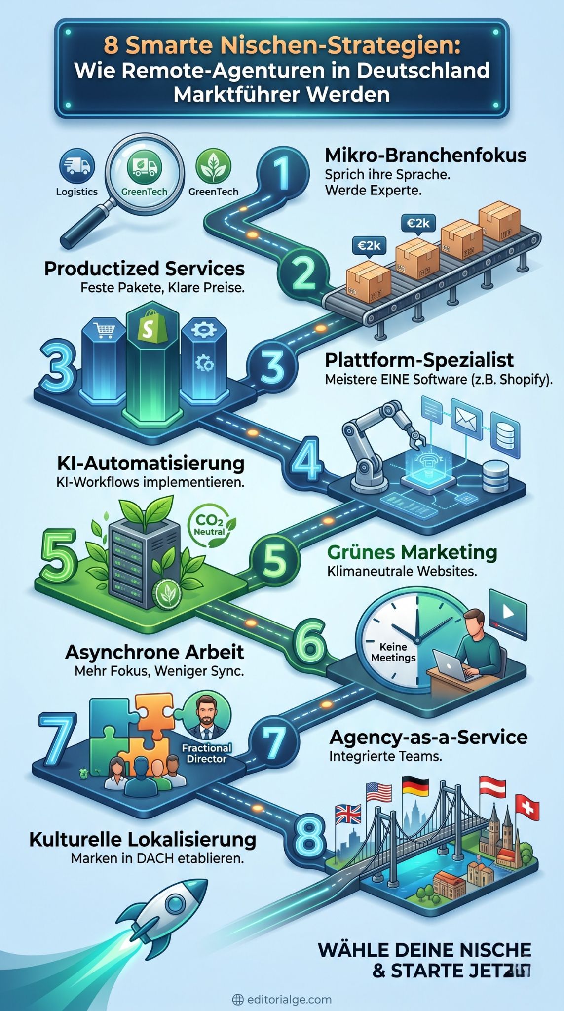 Nischenpositionierung für Remote-Agenturen