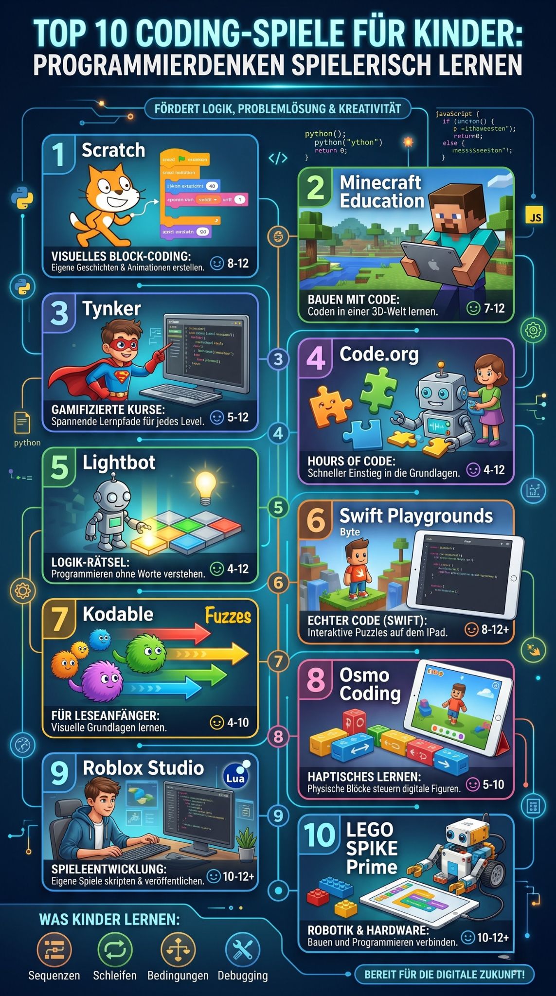 Programmierspiele für Kinder