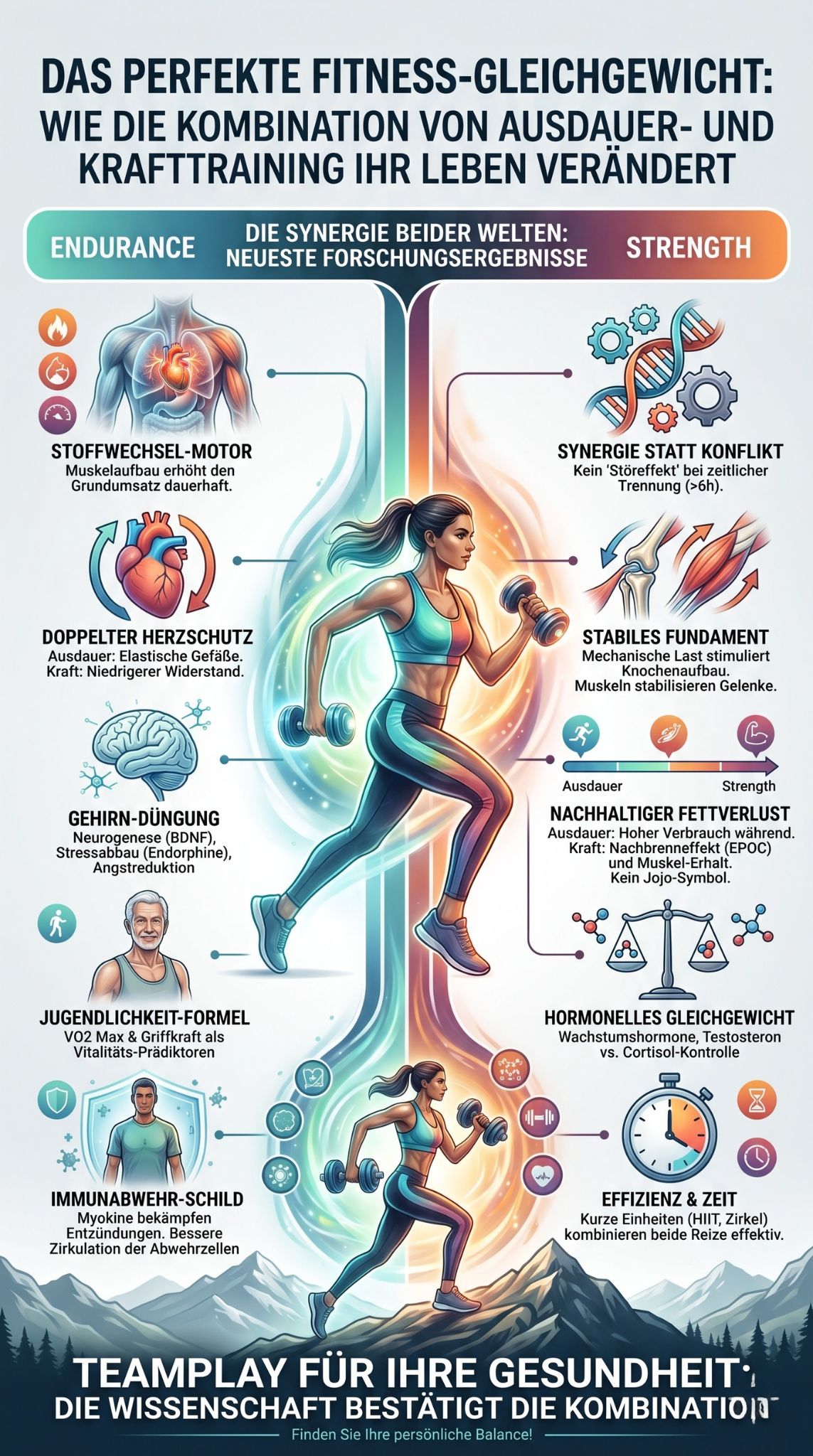 Ausdauer- vs. Krafttraining