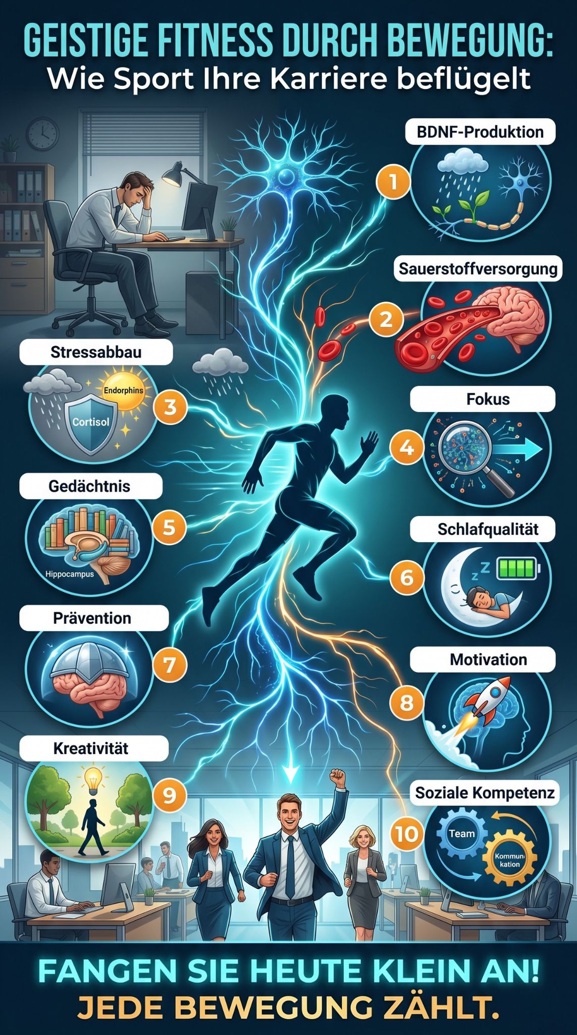 Regelmäßige körperliche Aktivität und kognitive Leistung