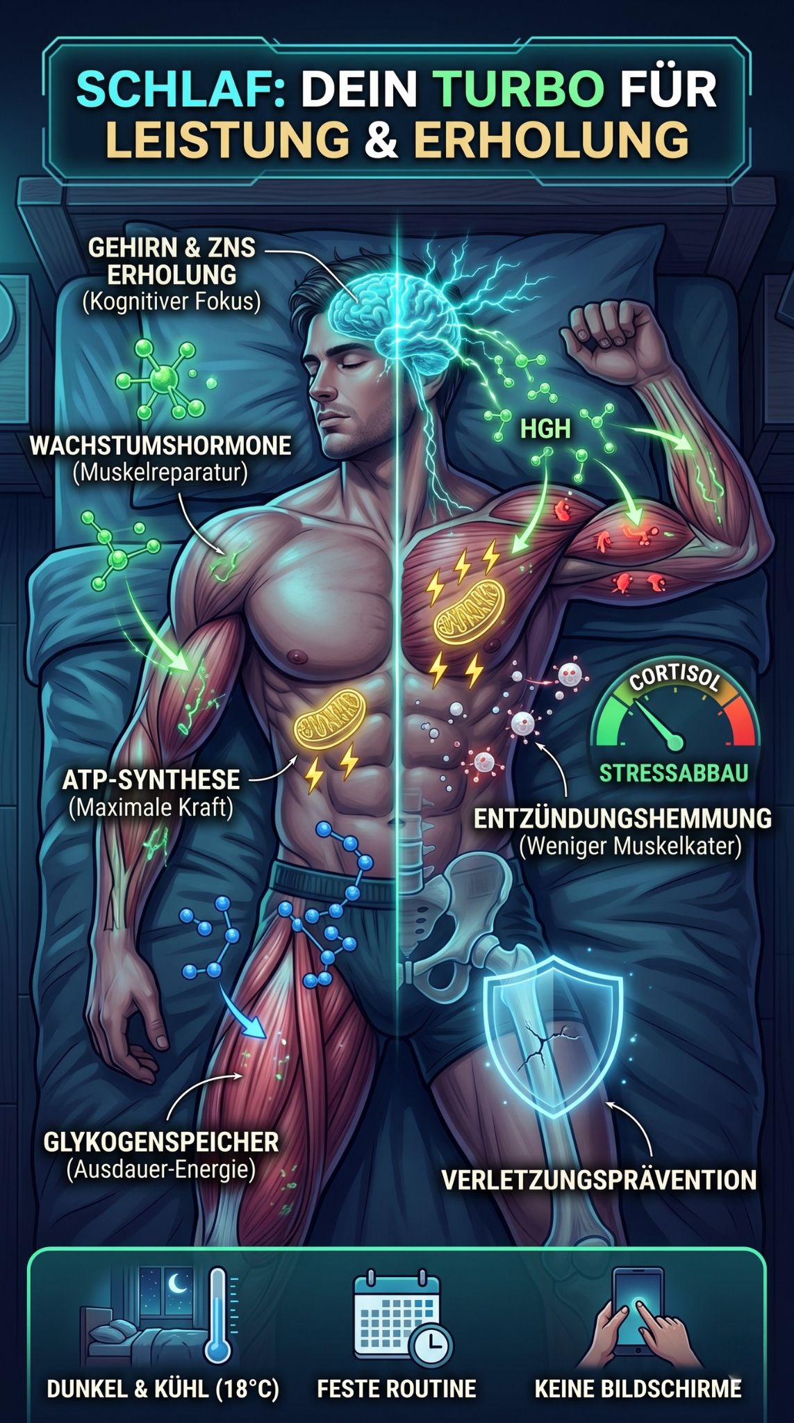 Schlafqualität und Erholung
