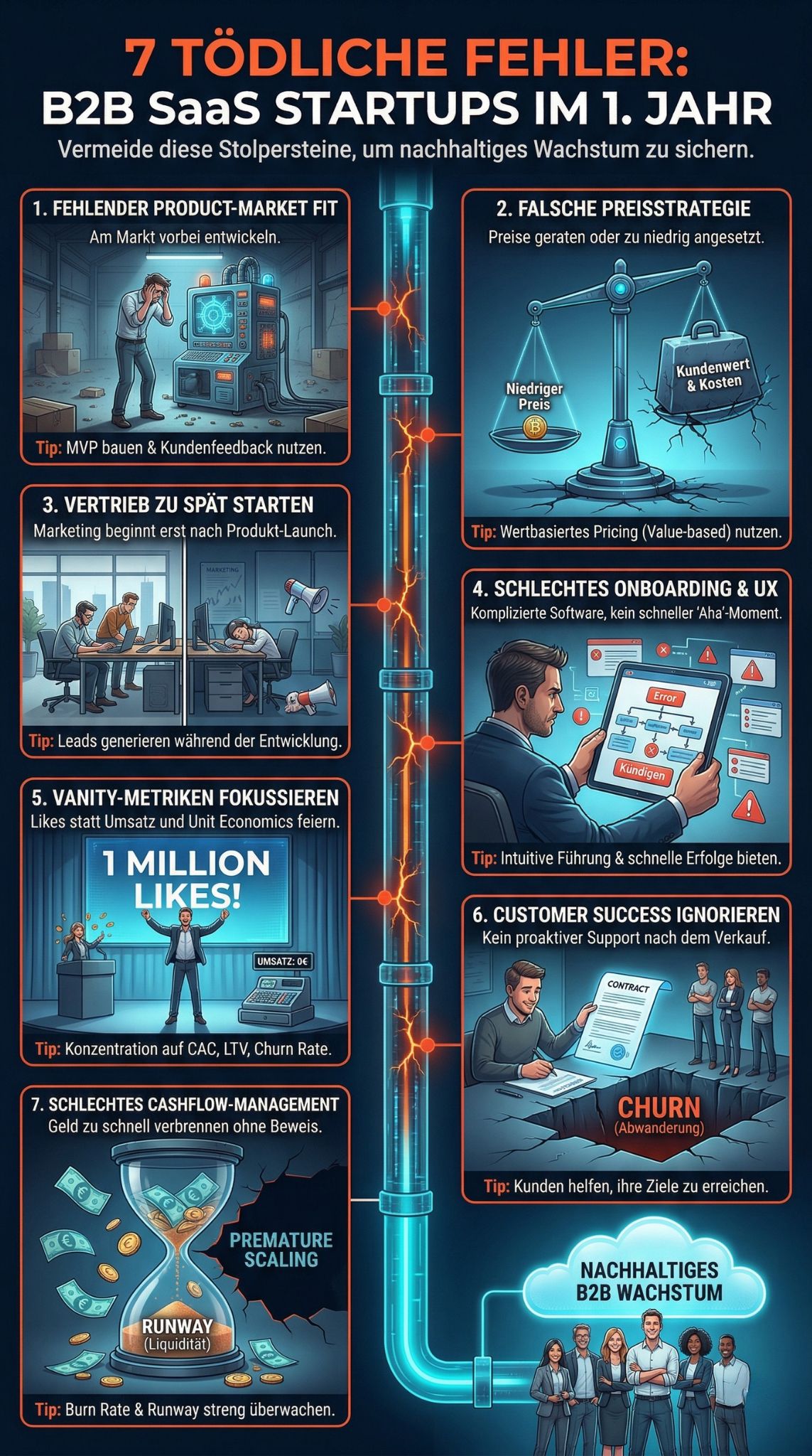 B2B SaaS Startups Fehler