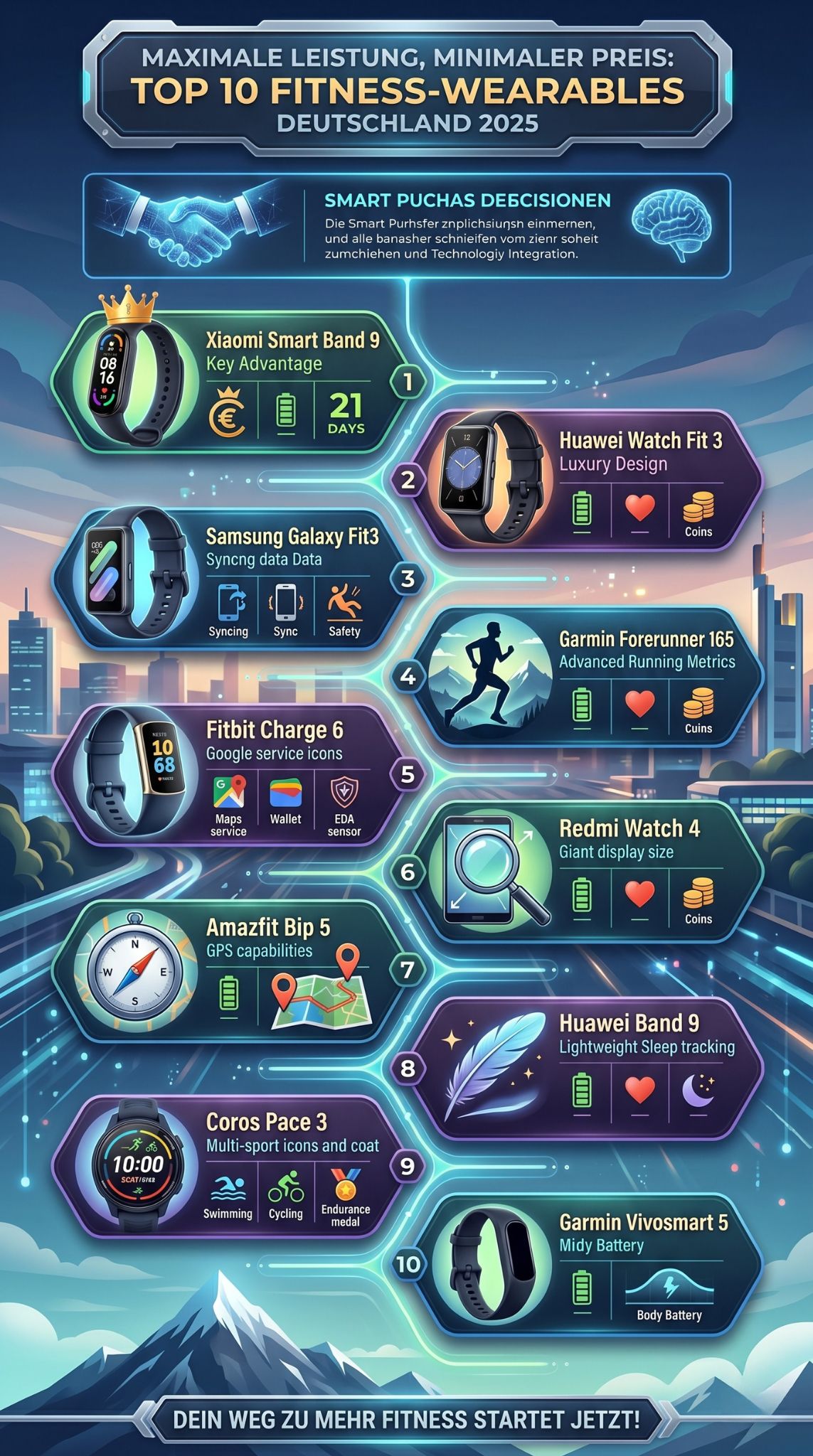 Fitness-Wearables Preis-Leistungs-Verhältnis
