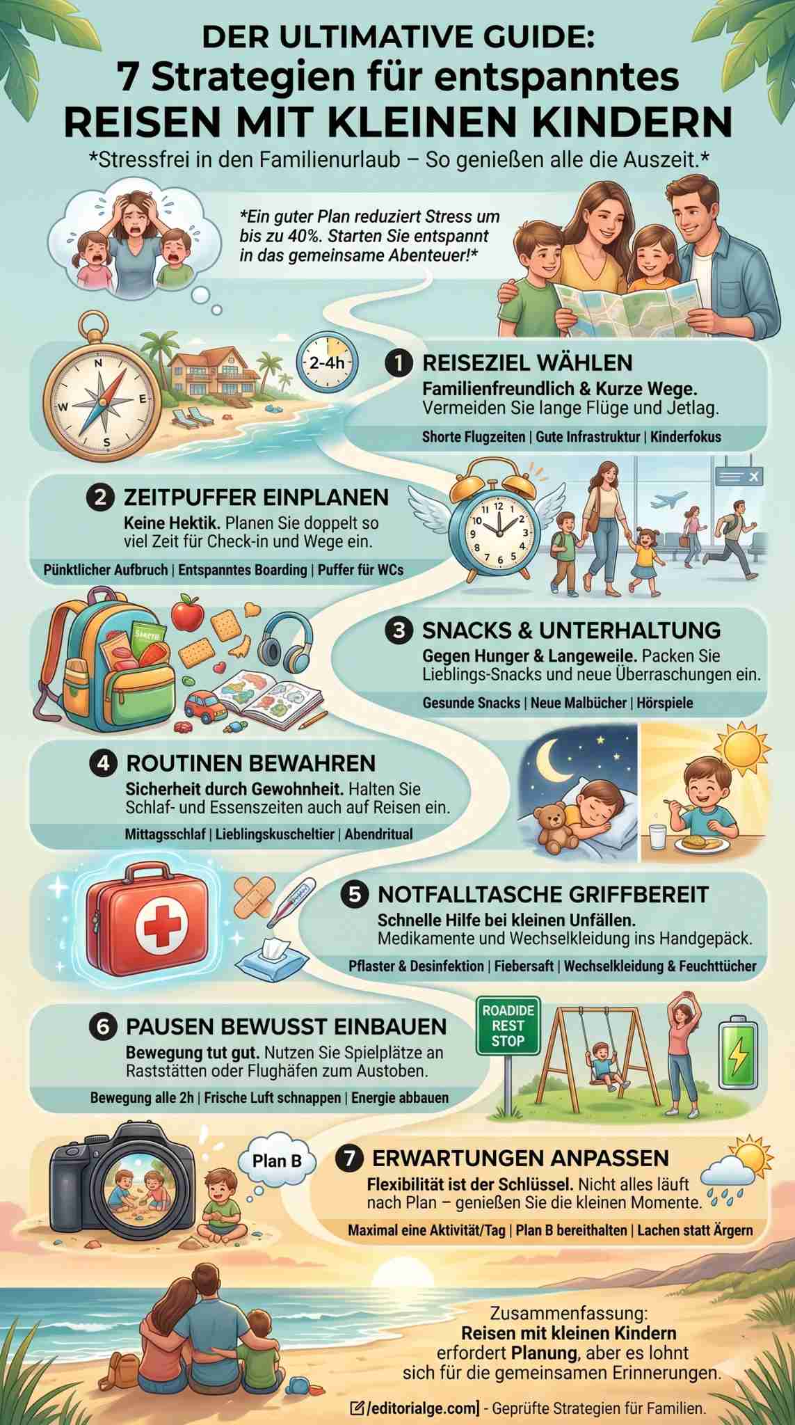 Stressfrei reisen mit Kindern