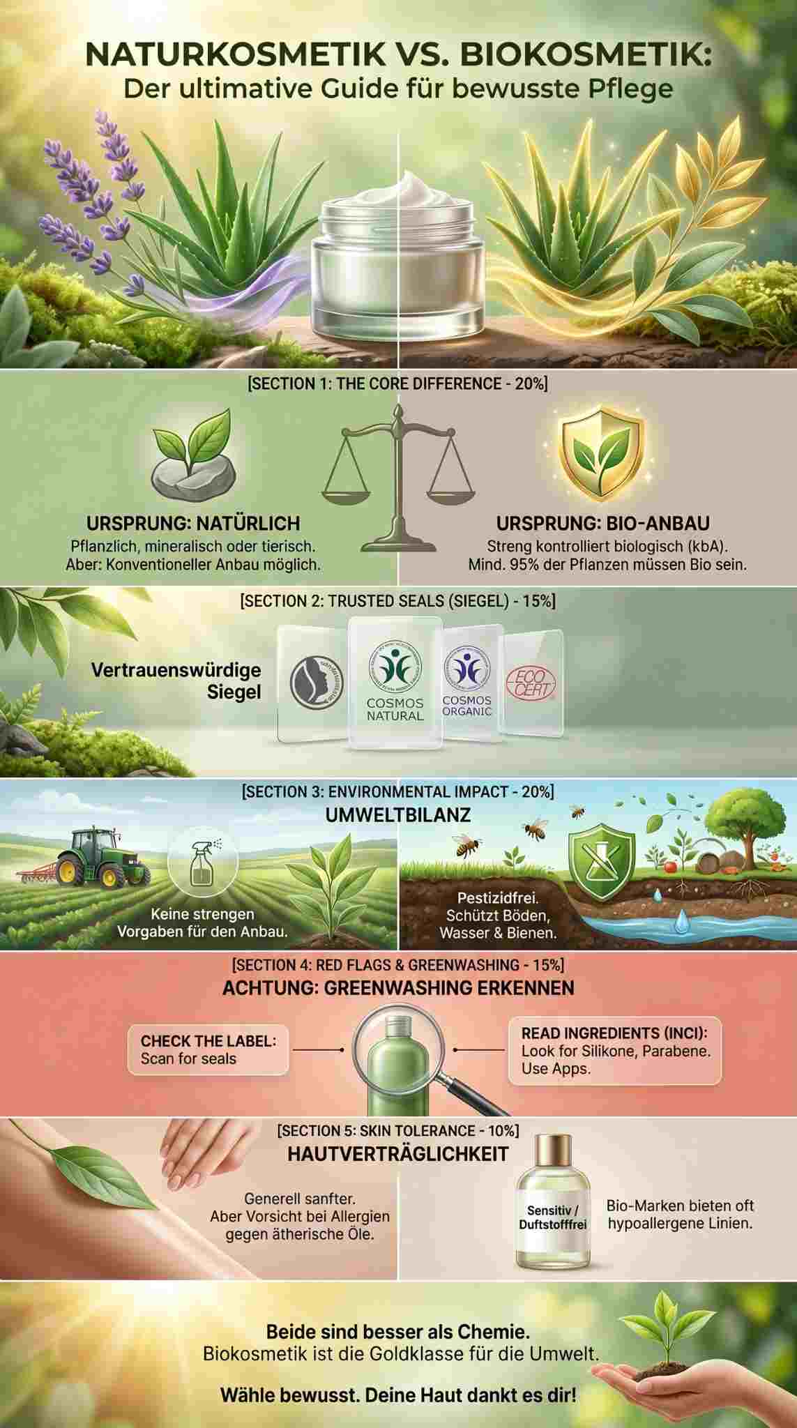 Naturkosmetik vs. Biokosmetik