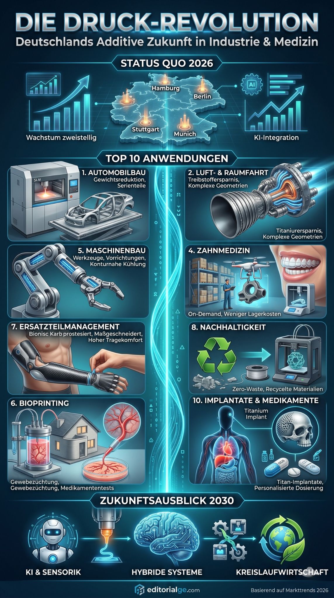 3D-Druck in der deutschen Industrie und Medizin