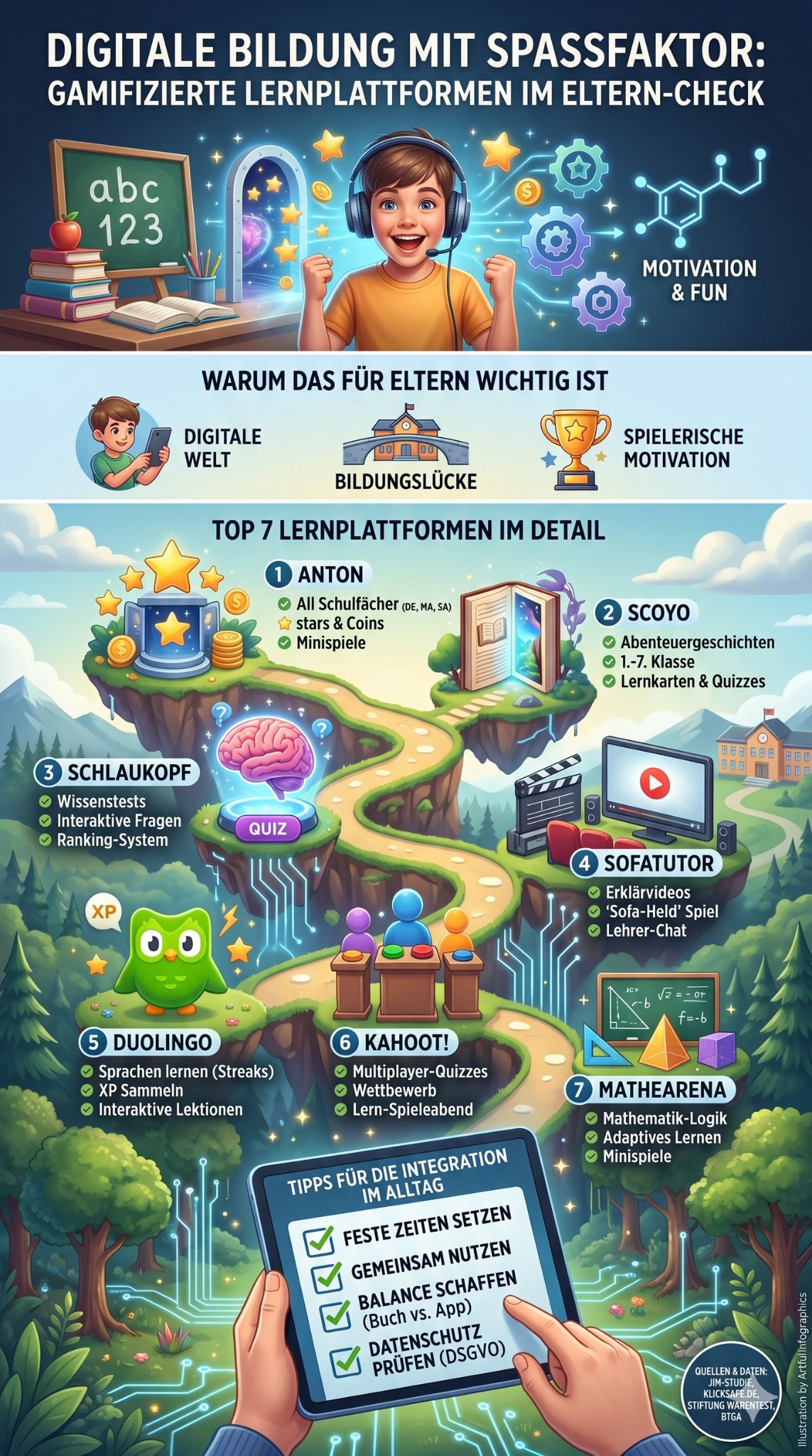 beste Lern-Apps für Kinder