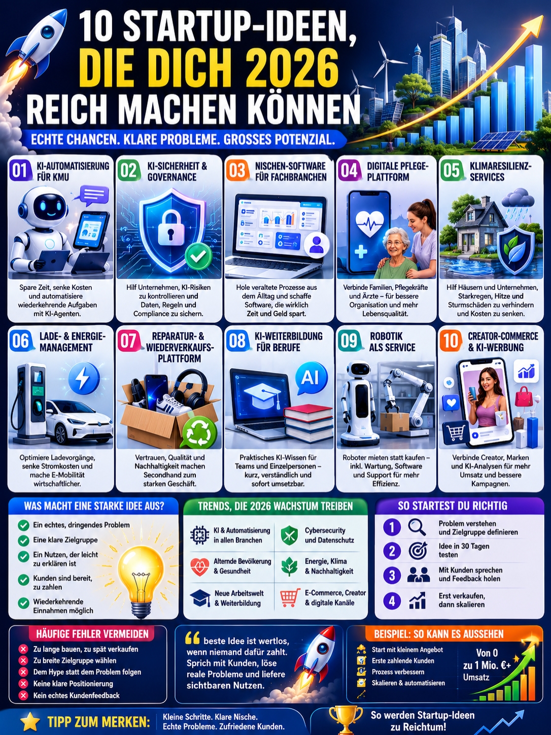 Startup-Ideen die dich reich machen können