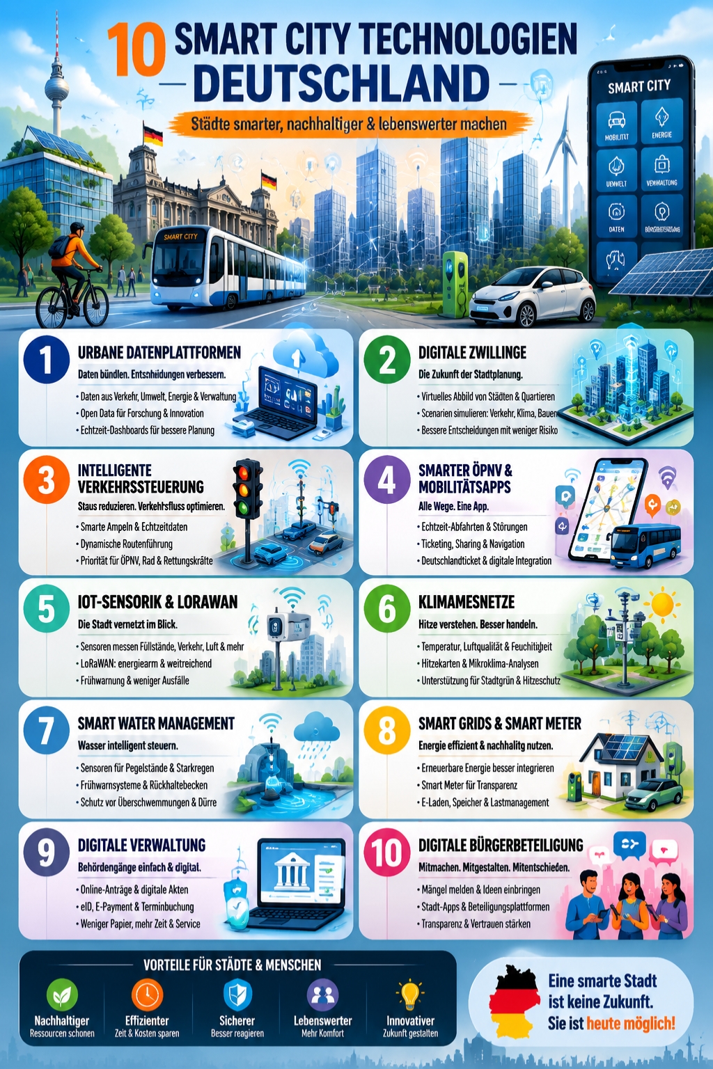 Smart City Technologien Deutschland