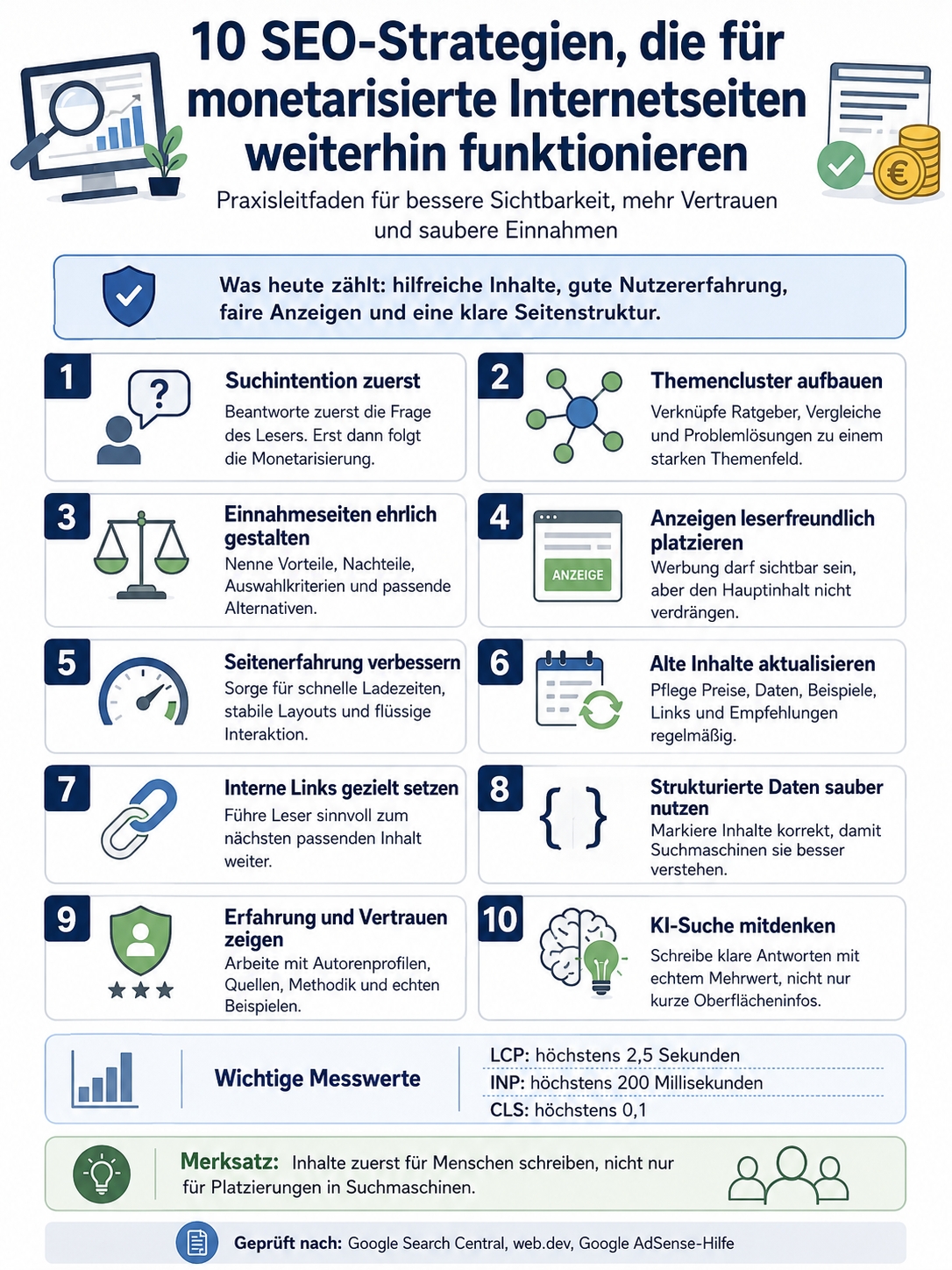 SEO-Strategien für monetarisierte Seiten
