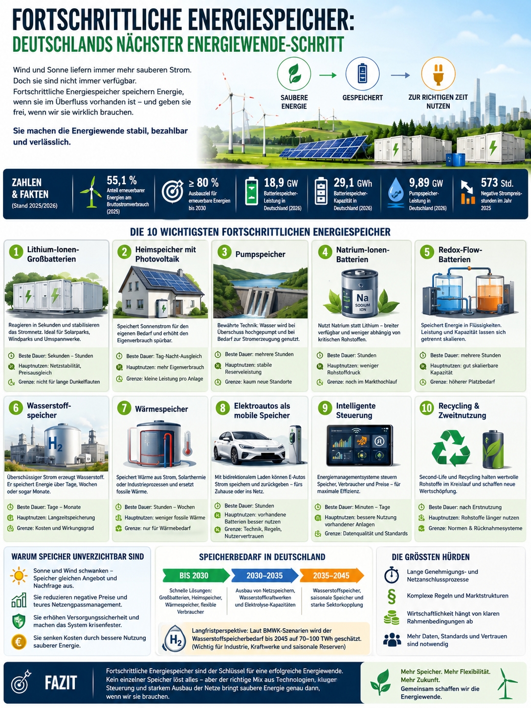 fortschrittliche Energiespeicher